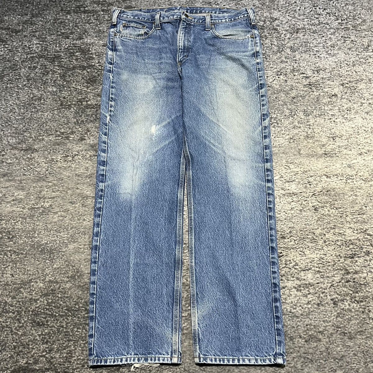 Carhartt Vintage Carhartt Blue Faded Workwear Skater 2000s Jeans Size US 40 / EU 56 - 1 Thumbnail