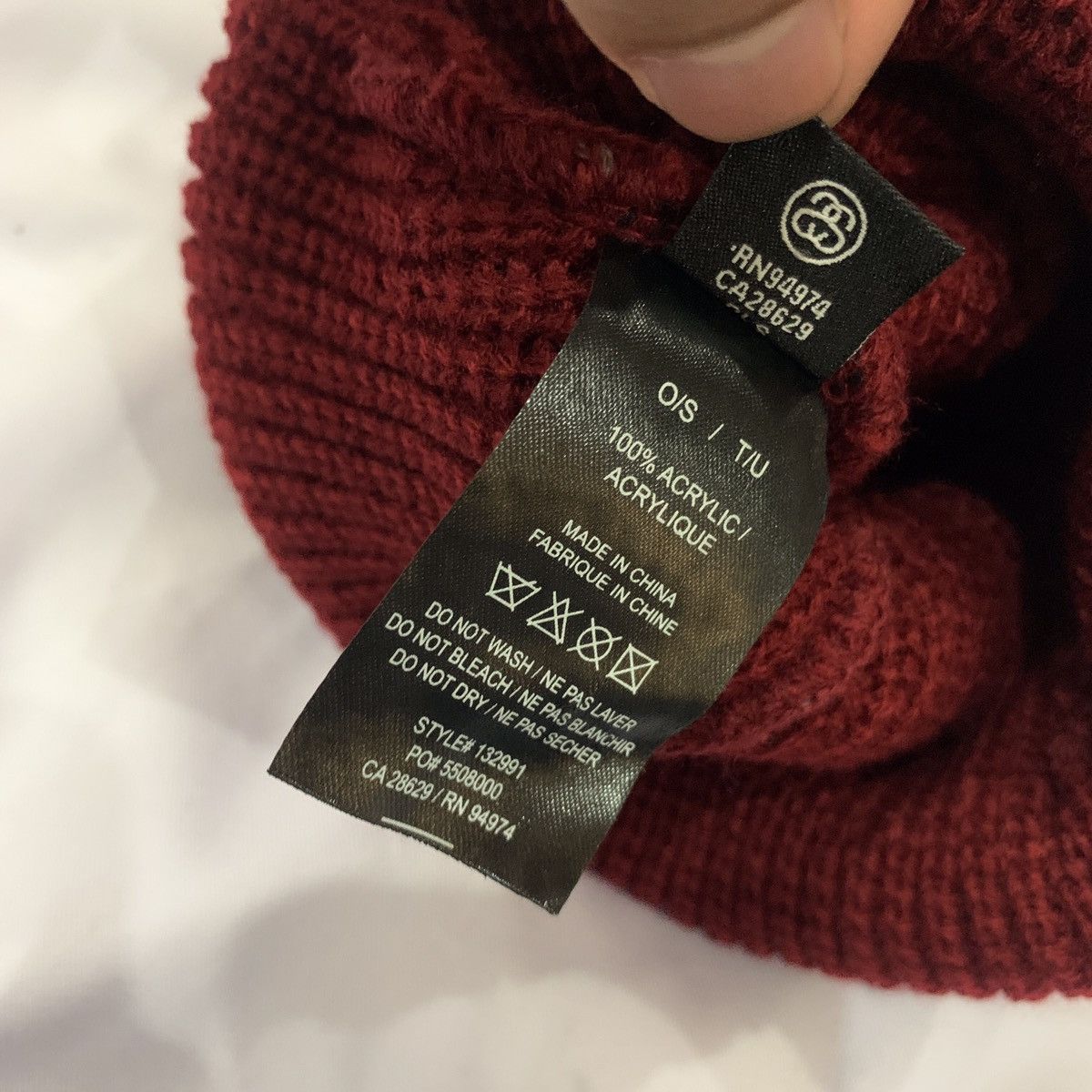 Stussy × Vintage Stussy Striped Cuff Beanie Size ONE SIZE - 4 Thumbnail