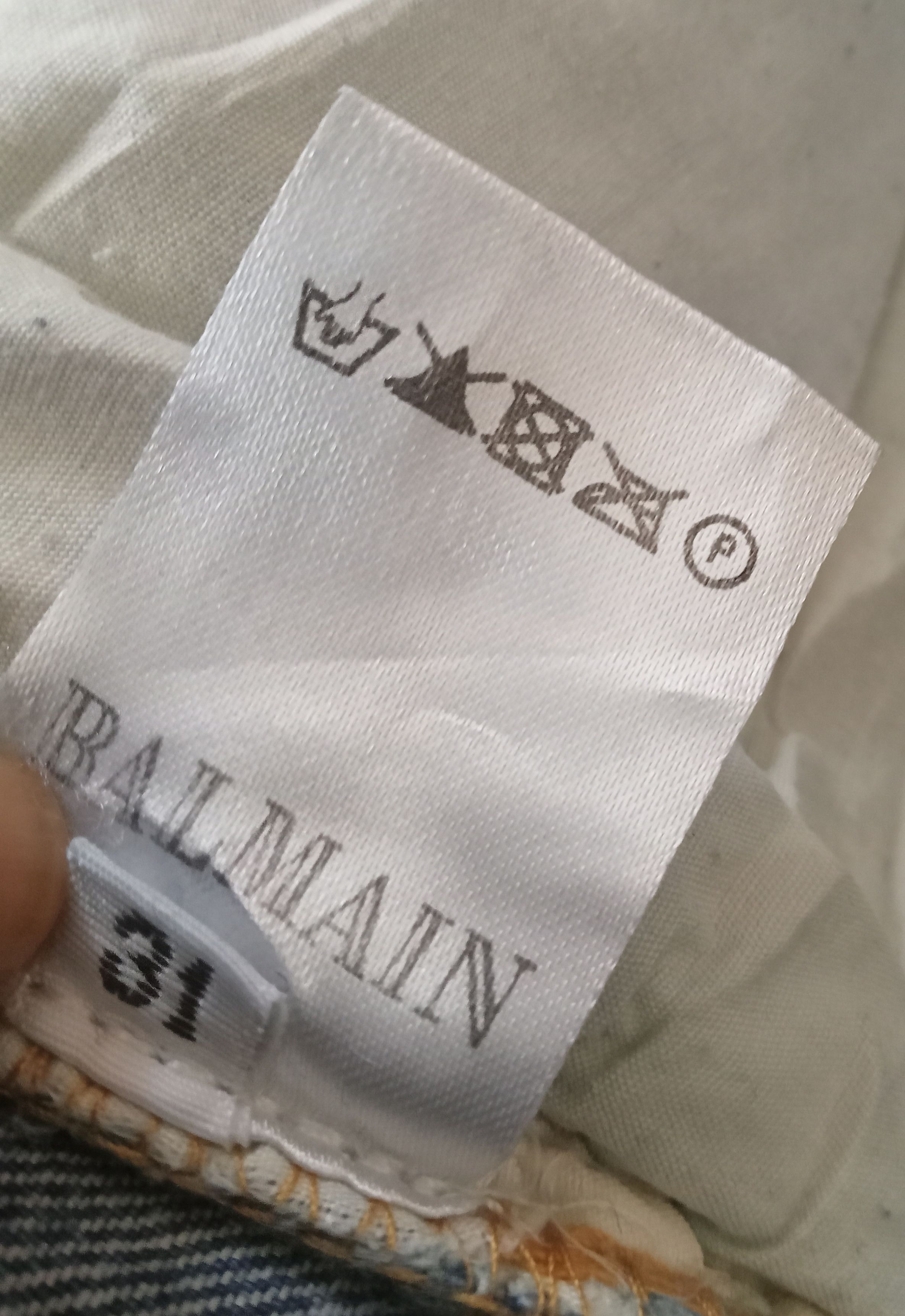 Balmain Balmain Biker Distressed Jeans Size US 31 - 4 Thumbnail