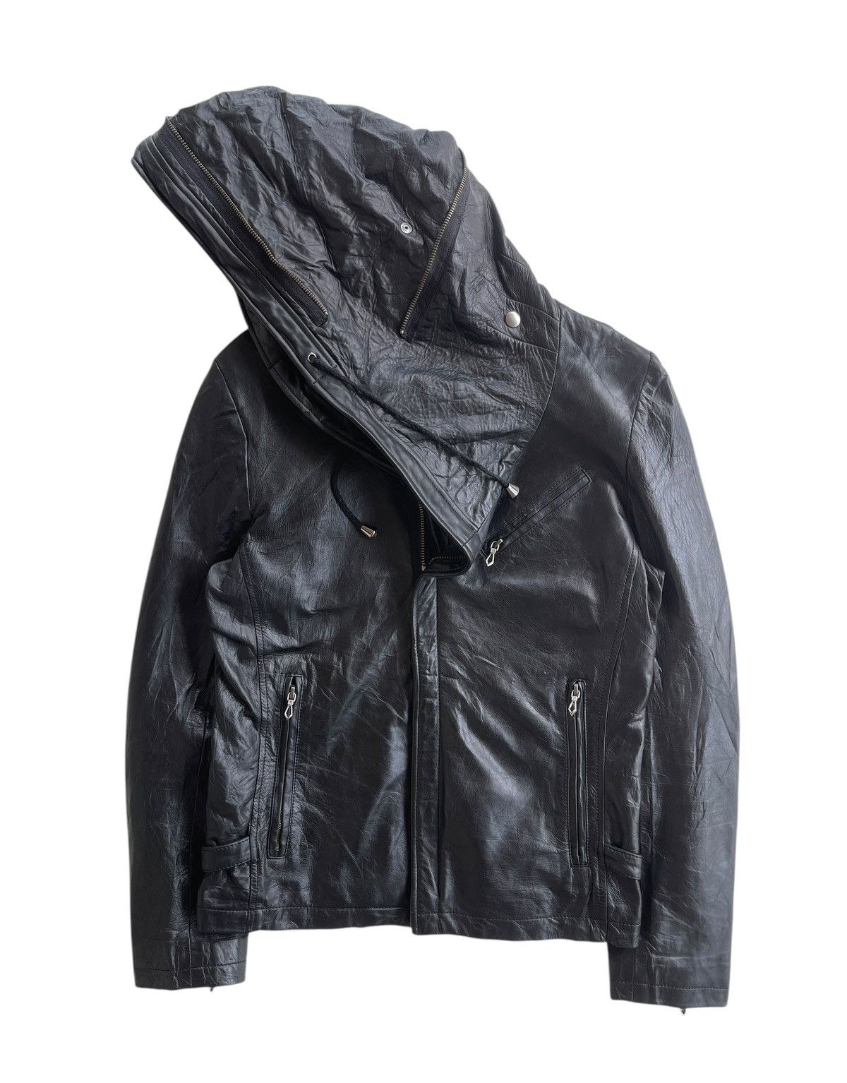 Japanese Brand HARUF Sheepskin Bono Hooded LGB Style Jacket Size L / US 10 / IT 46 - 2 Thumbnail