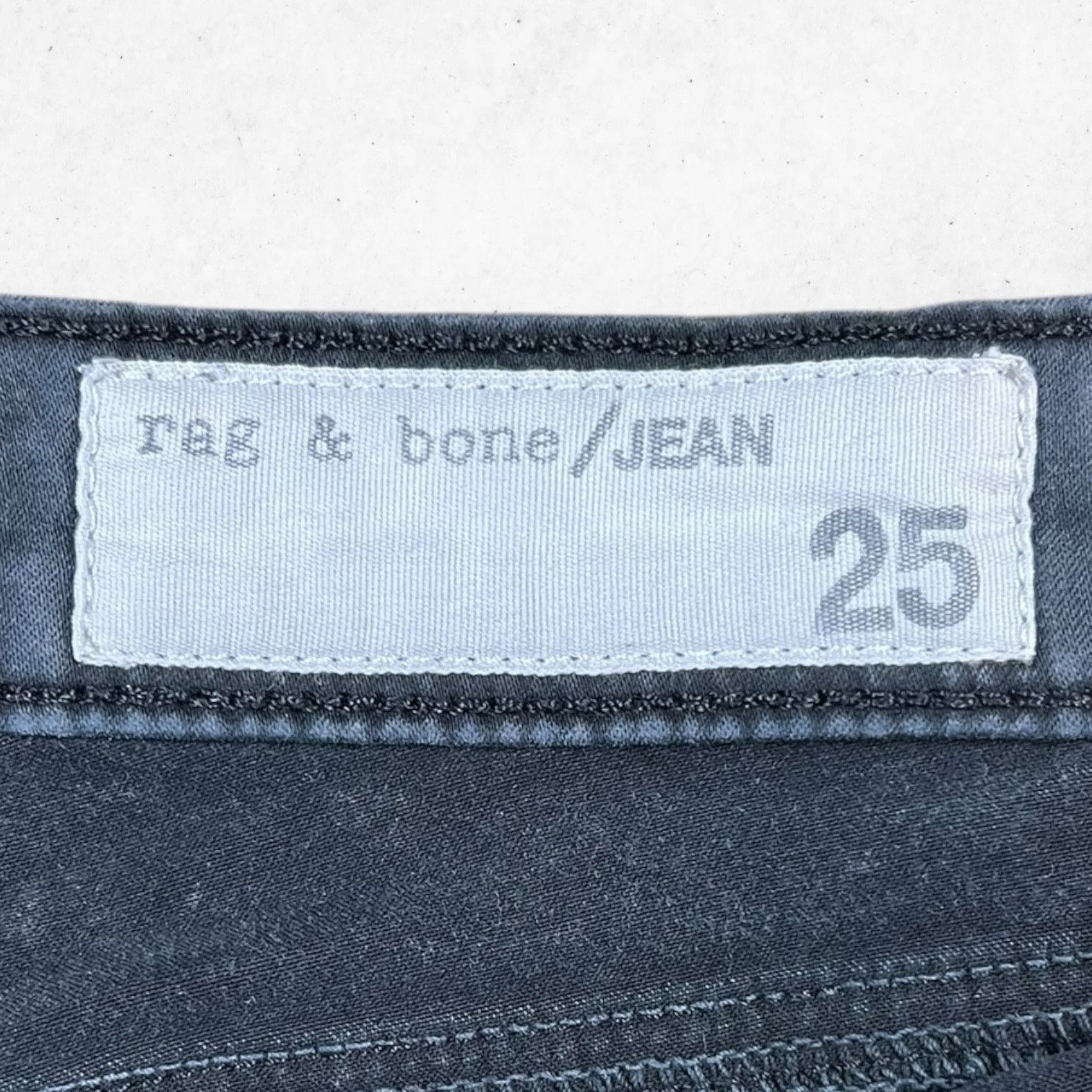 Rag & Bone Rag & Bone Jeans Women's Size 25 Legging Washout Black Size 25" / US 0 / IT 36 - 3 Thumbnail