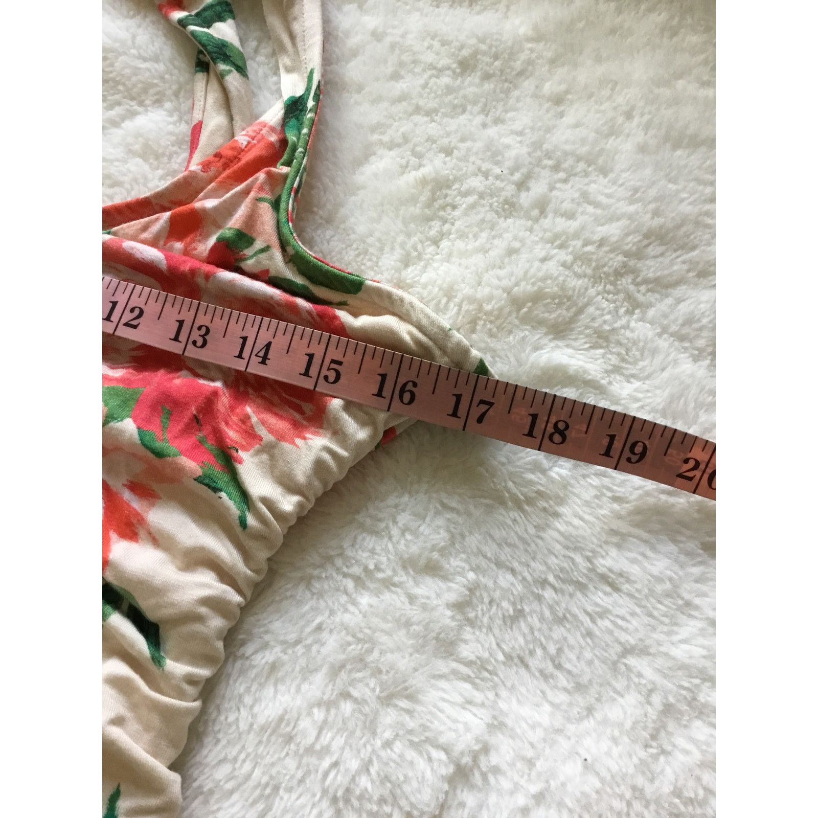 Anthropologie Anthropologie Cream Floral Eureka Racerback Dress Size XS / US 0-2 / IT 36-38 - 9 Thumbnail