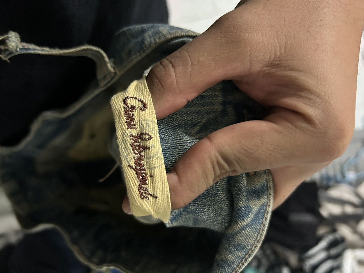 Japanese Brand Gumu international washed double waist jeans Size US 33 - 14 Thumbnail