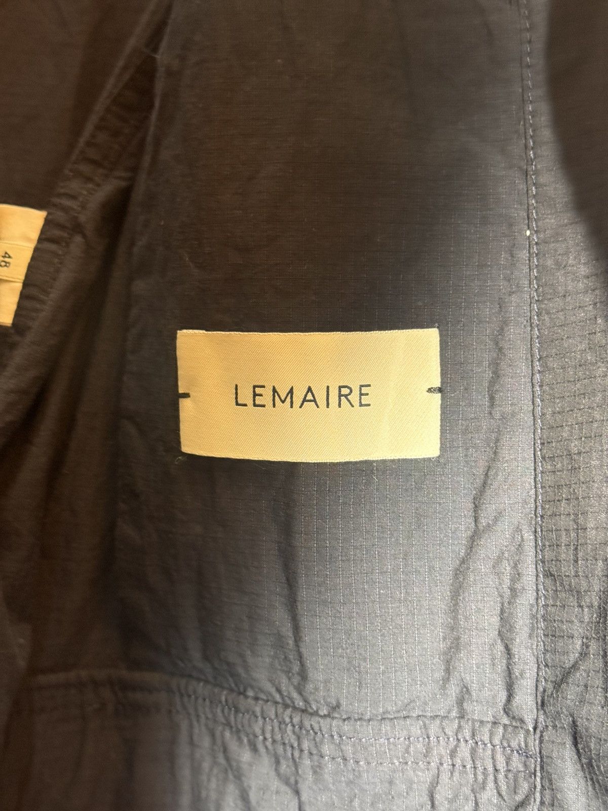 Lemaire lemaire short sleeves blazer jacket in navy cotton 48 Size US M / EU 48-50 / 2 - 2 Thumbnail
