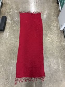 Other Crimson Scarf With Fringe And Flair Size ONE SIZE - 1 Thumbnail