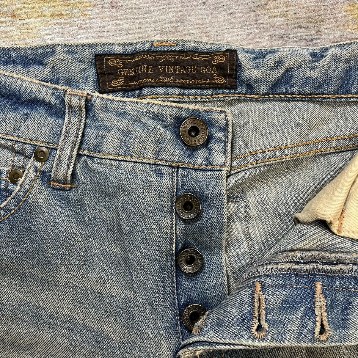 If Six Was Nine GOA Mud Wash distressed selvedge denim pants Size US 31 - 11 Thumbnail