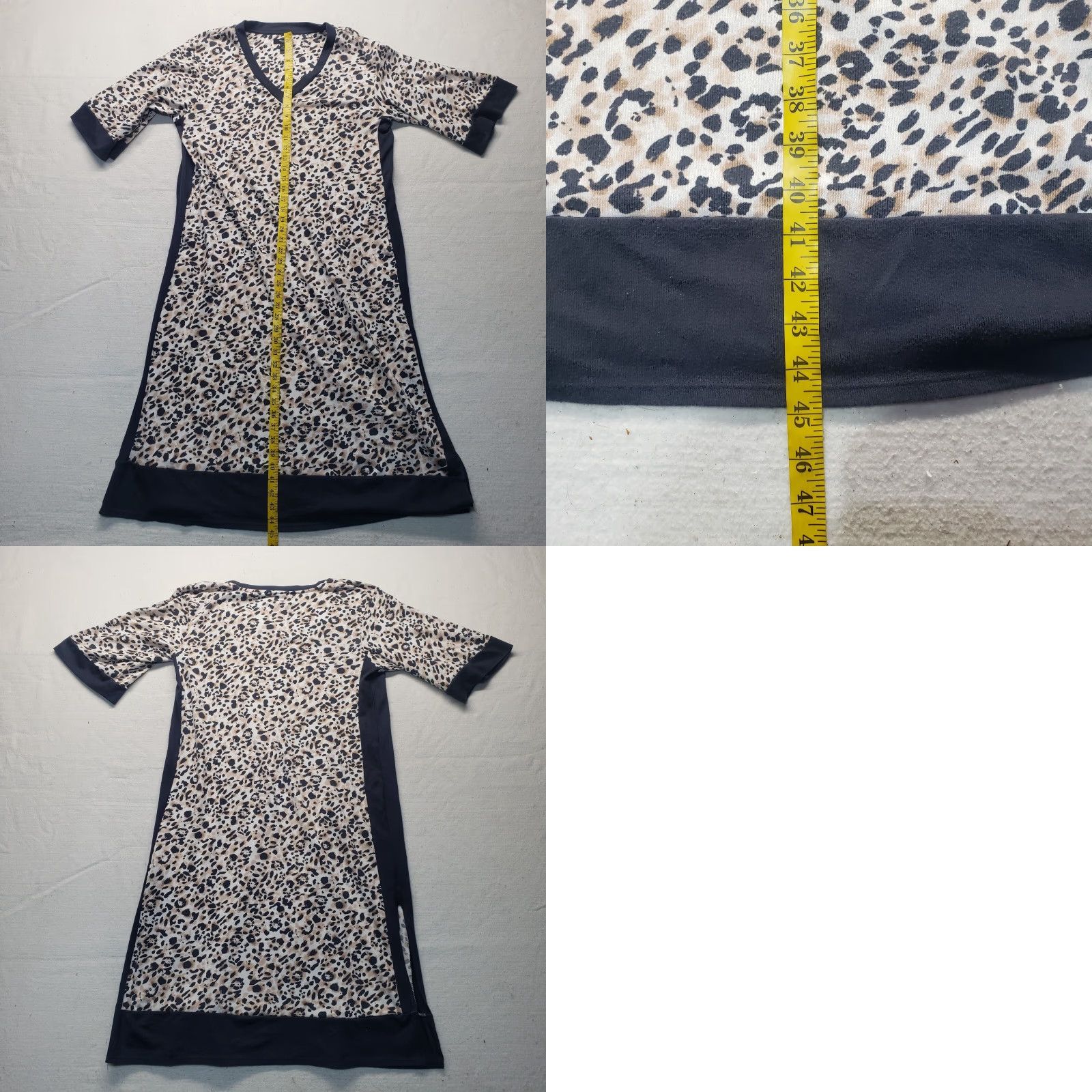 Vintage Simply Vera Wang Knit Top Leopard Print Shirt Dress Adult Women's Size M Medium Size M / US 6-8 / IT 42-44 - 8 Thumbnail