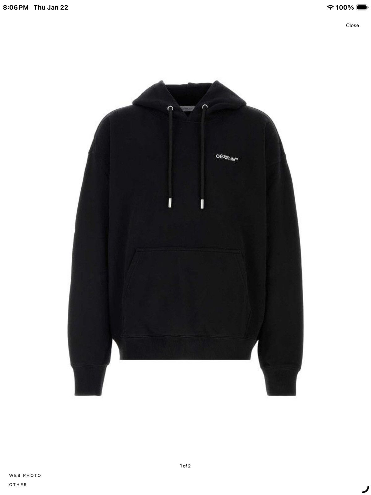 Off-White off-white landscape arrows hoodie Virgil Abloh OW 2025 black Size US L / EU 52-54 / 3 - 9 Thumbnail