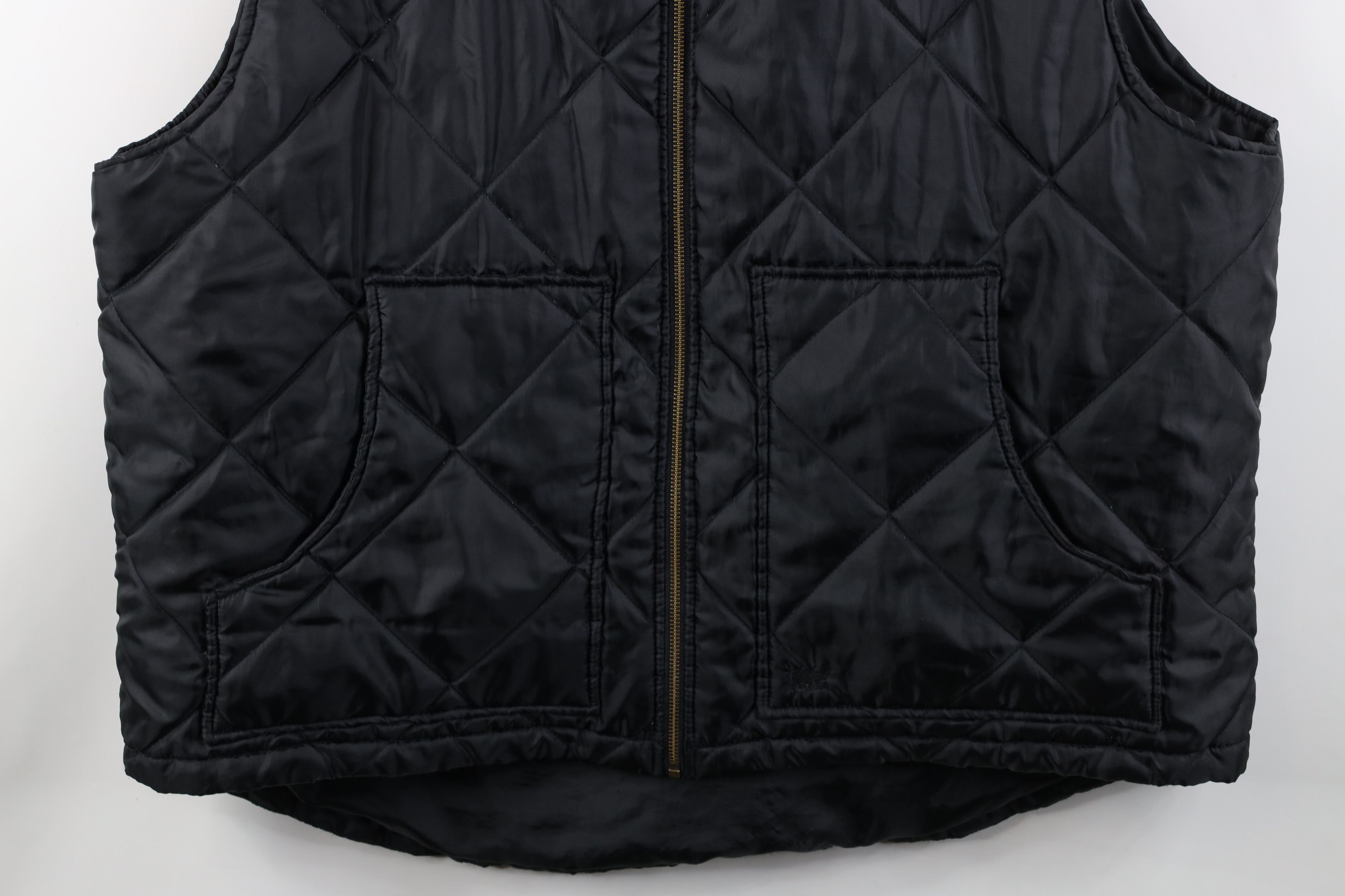 Vintage Vintage 90s Y2K Streetwear Puffer Vest Jacket Black Workwear Size US XXL / EU 58 / 5 - 3 Thumbnail