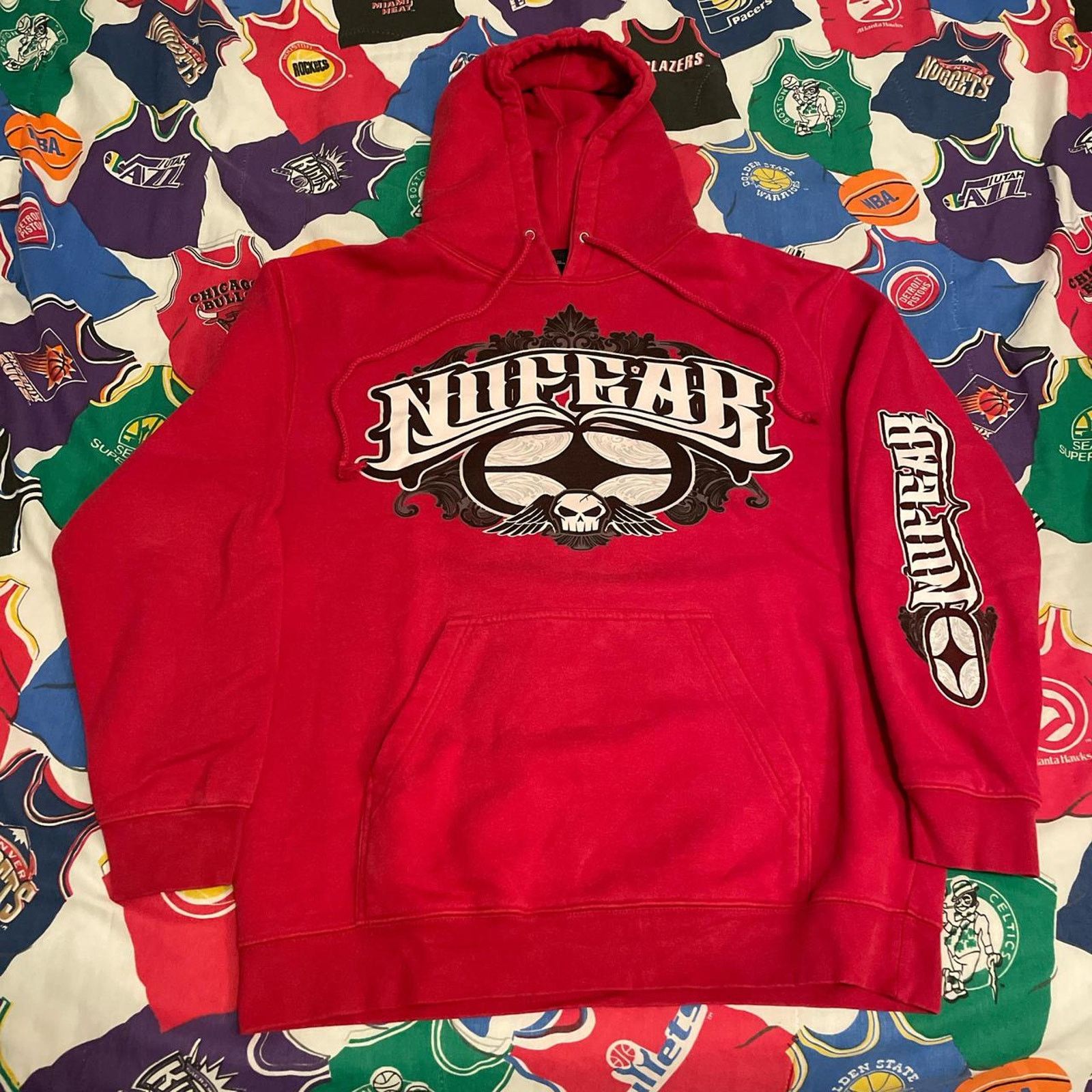 No Fear Y2K No Fear MMA Elite Grunge Skull Wings Jacket Hoodie Size US L / EU 52-54 / 3 - 1 Thumbnail