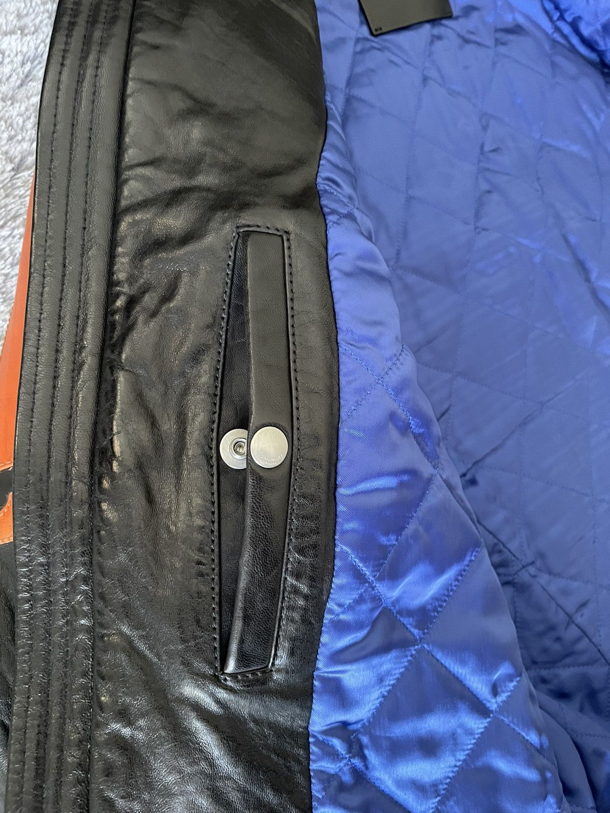 Givenchy Givenchy Logo Biker Moto Leather Jacket Size US M / EU 48-50 / 2 - 14 Thumbnail