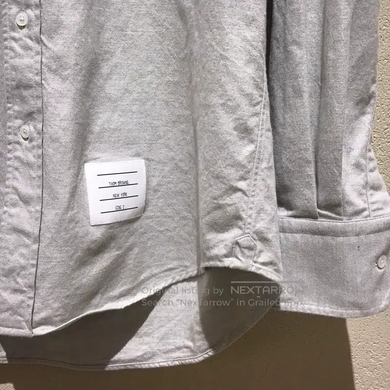 Thom Browne Thom Browne Cotton Shirt, Medium Grey Size US M / EU 48-50 / 2 - 4 Thumbnail