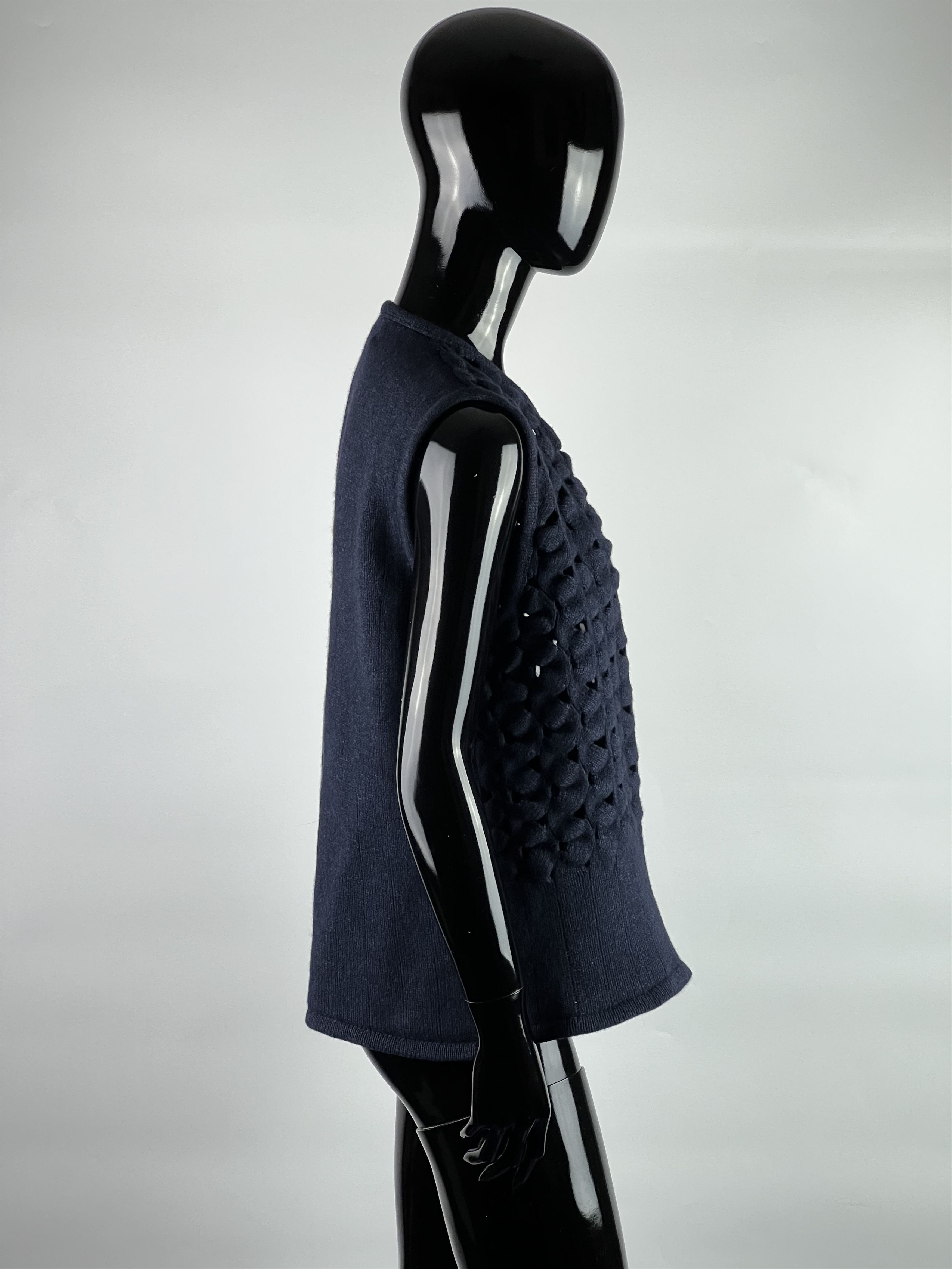 Les Copains × Vintage Les Copains Vintage Wool Silk Cashmere Knit Vest Size IT46 Size L / US 10 / IT 46 - 2 Thumbnail