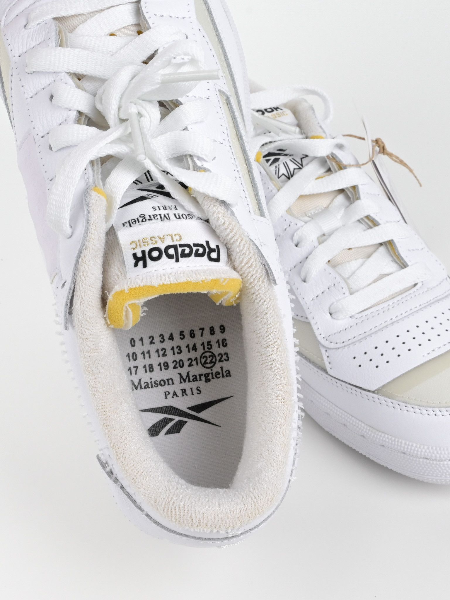 Maison Margiela x Reebok Club C \'White\' Mens Size 8.5 Maison Margiela × Reebok Club C Sneaker | Grailed main image 4