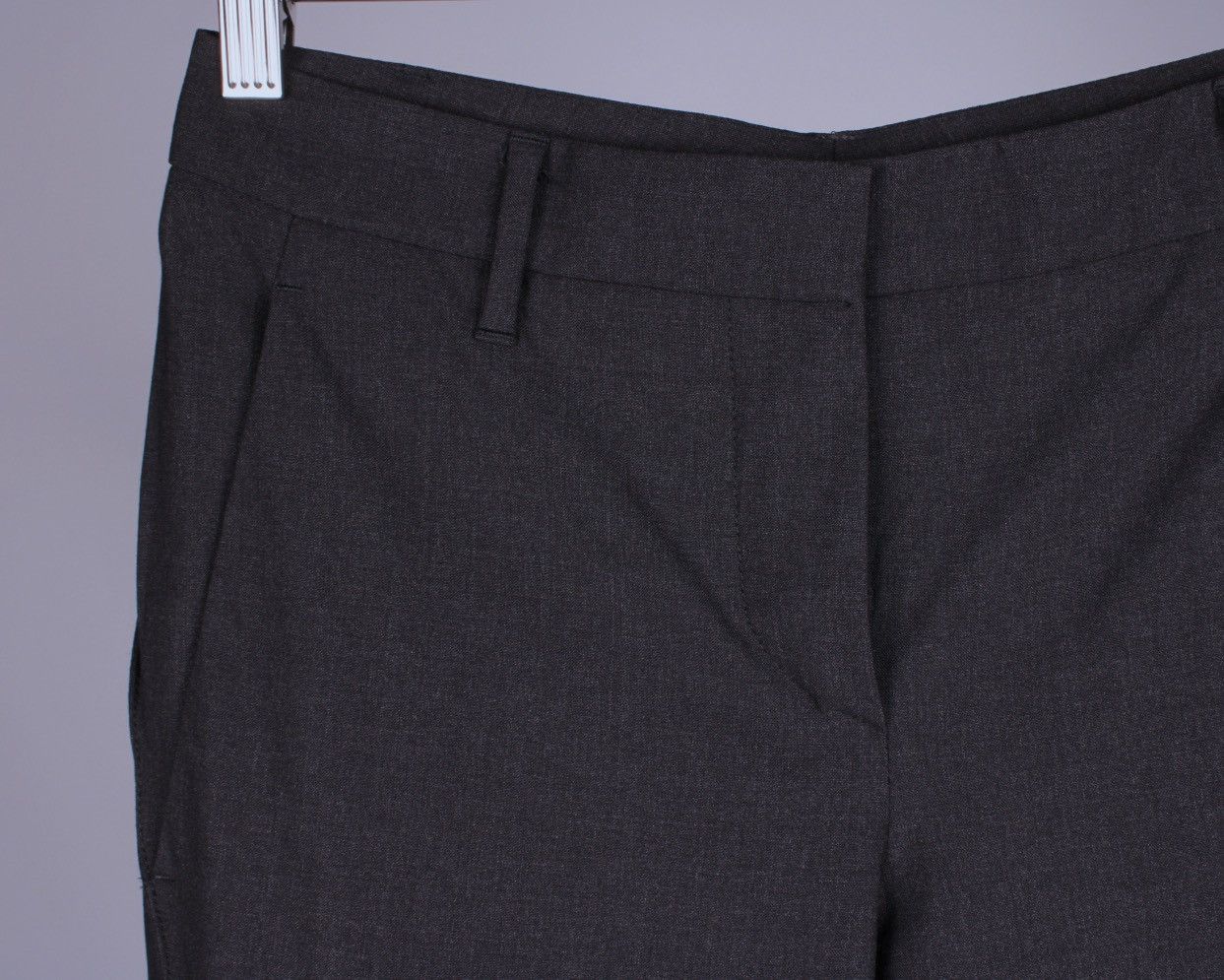 Brunello Cucinelli × Designer BRUNELLO CUCINELLI Wool Blend Dark Gray Ankle Pants Size 27" / US 4 / IT 40 - 3 Thumbnail