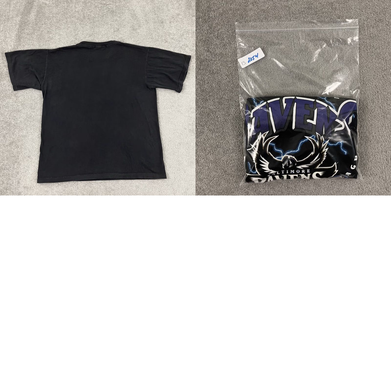 Vintage VINTAGE Baltimore Ravens Shirt Adult Men XL Black Football Graphic Tee 90s Sports Retro Size US XL / EU 56 / 4 - 8 Thumbnail