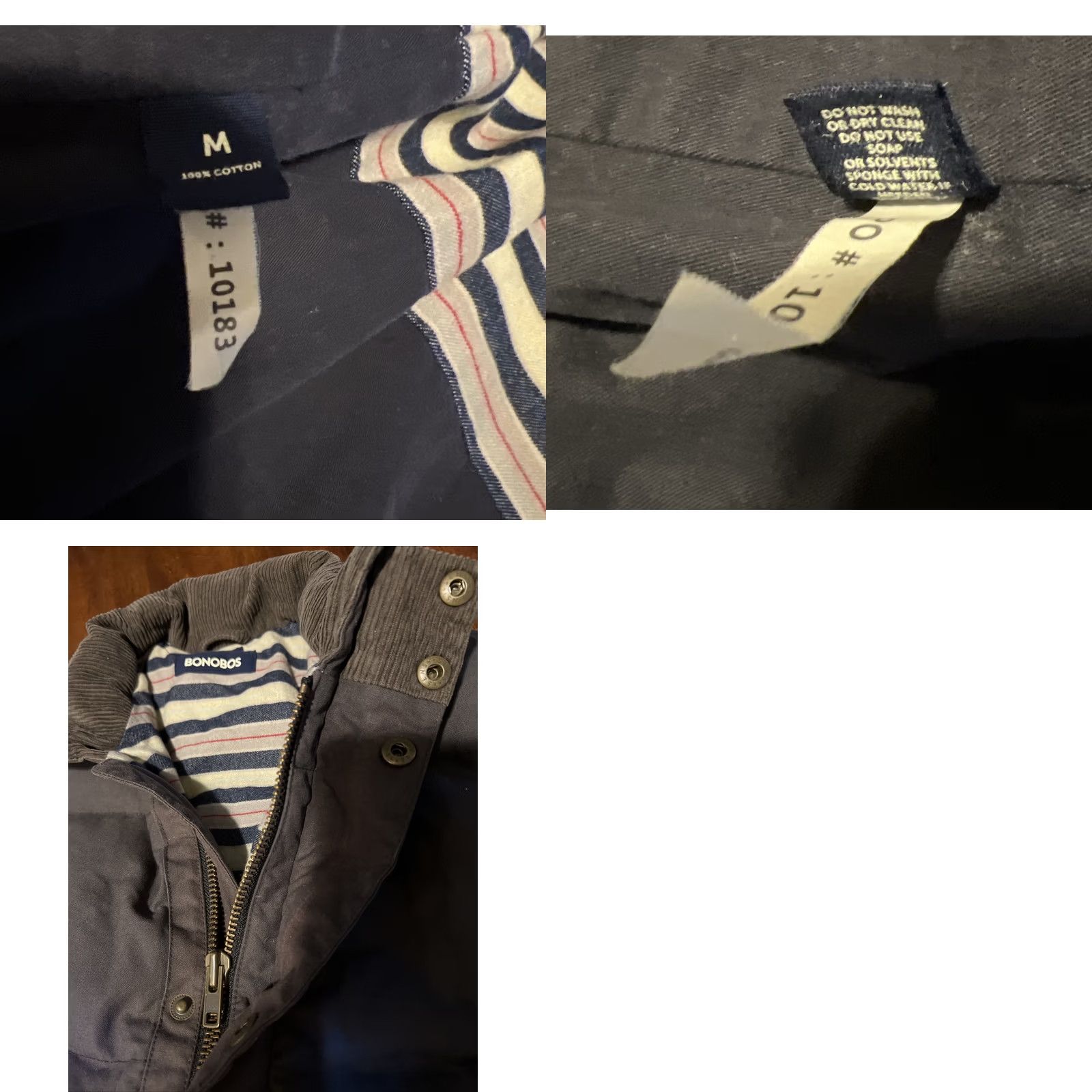 Bonobos VINTAGE Bonobos Quilted Jacket Men M Blue Solid Full Zip Pockets 90s Style Outdoor Casual Jacket/Coat Medium Size US M / EU 48-50 / 2 - 8 Thumbnail