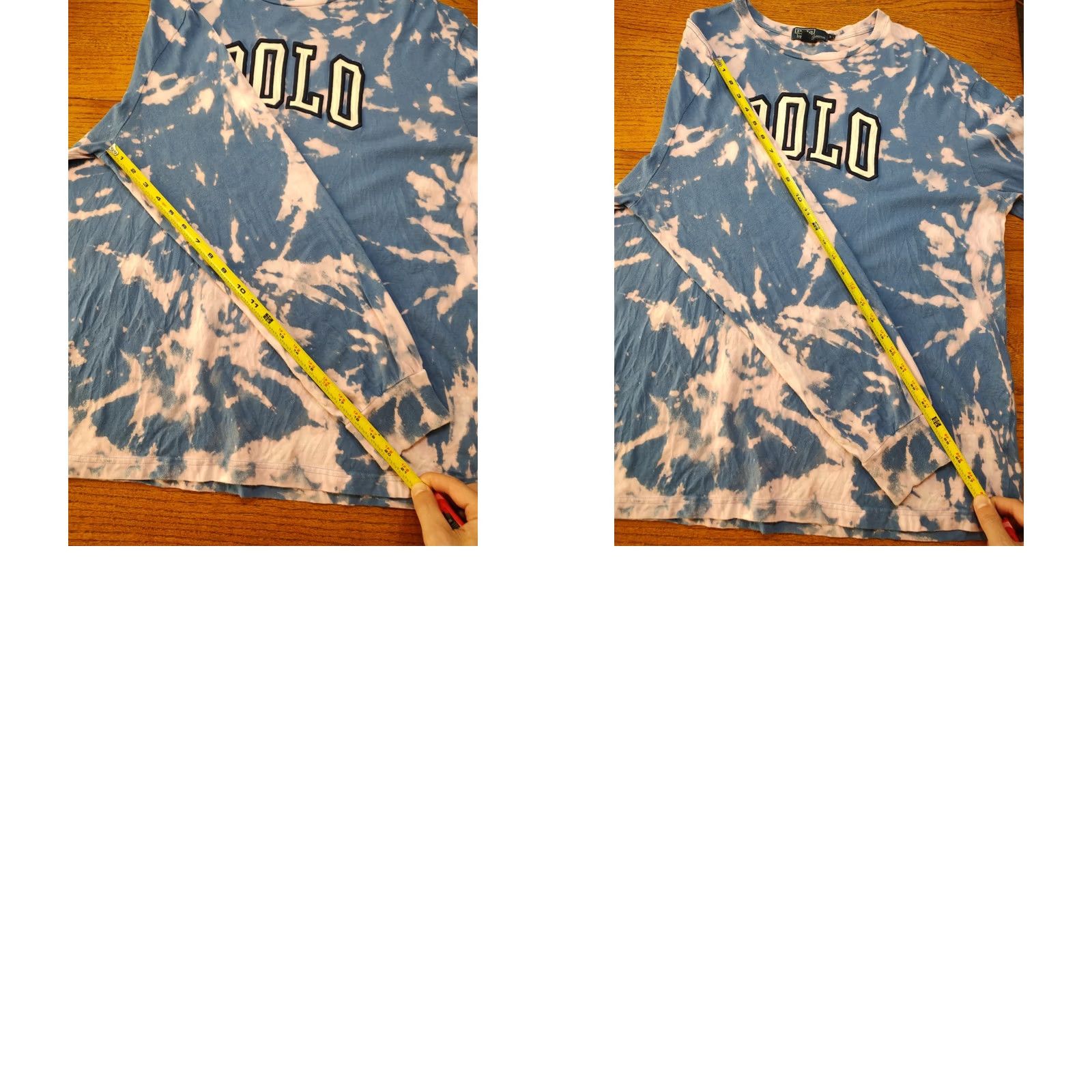 Polo Ralph Lauren VINTAGE Polo Ralph Lauren USA Made Blue Acid Wash Tie Dye Long Sleeve T-Shirt XXL XL? Size US XL / EU 56 / 4 - 8 Thumbnail