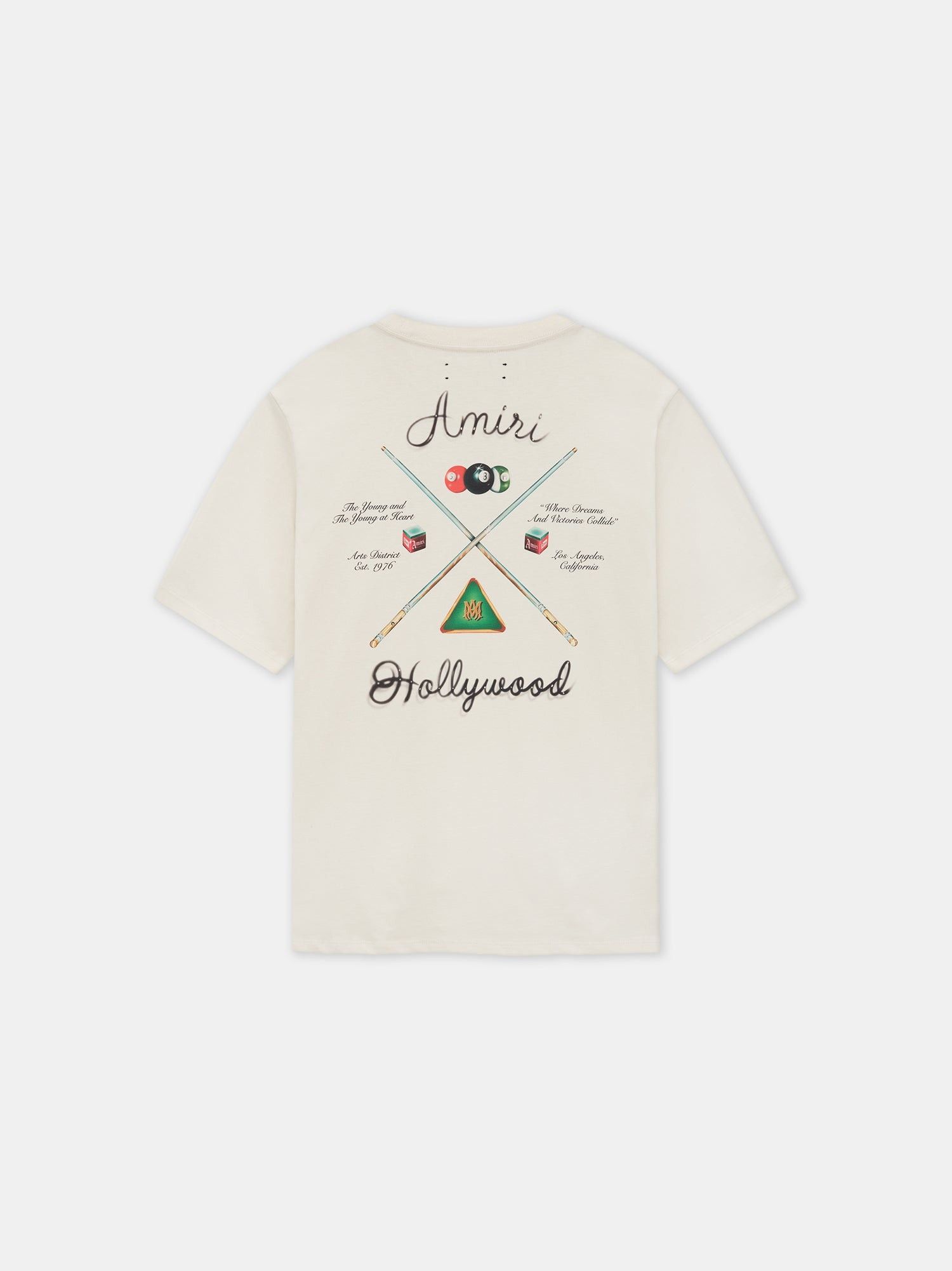 Amiri o1s1wg110326 Pool Cue T-Shirt in Ivory Size US S / EU 44-46 / 1 - 2 Thumbnail