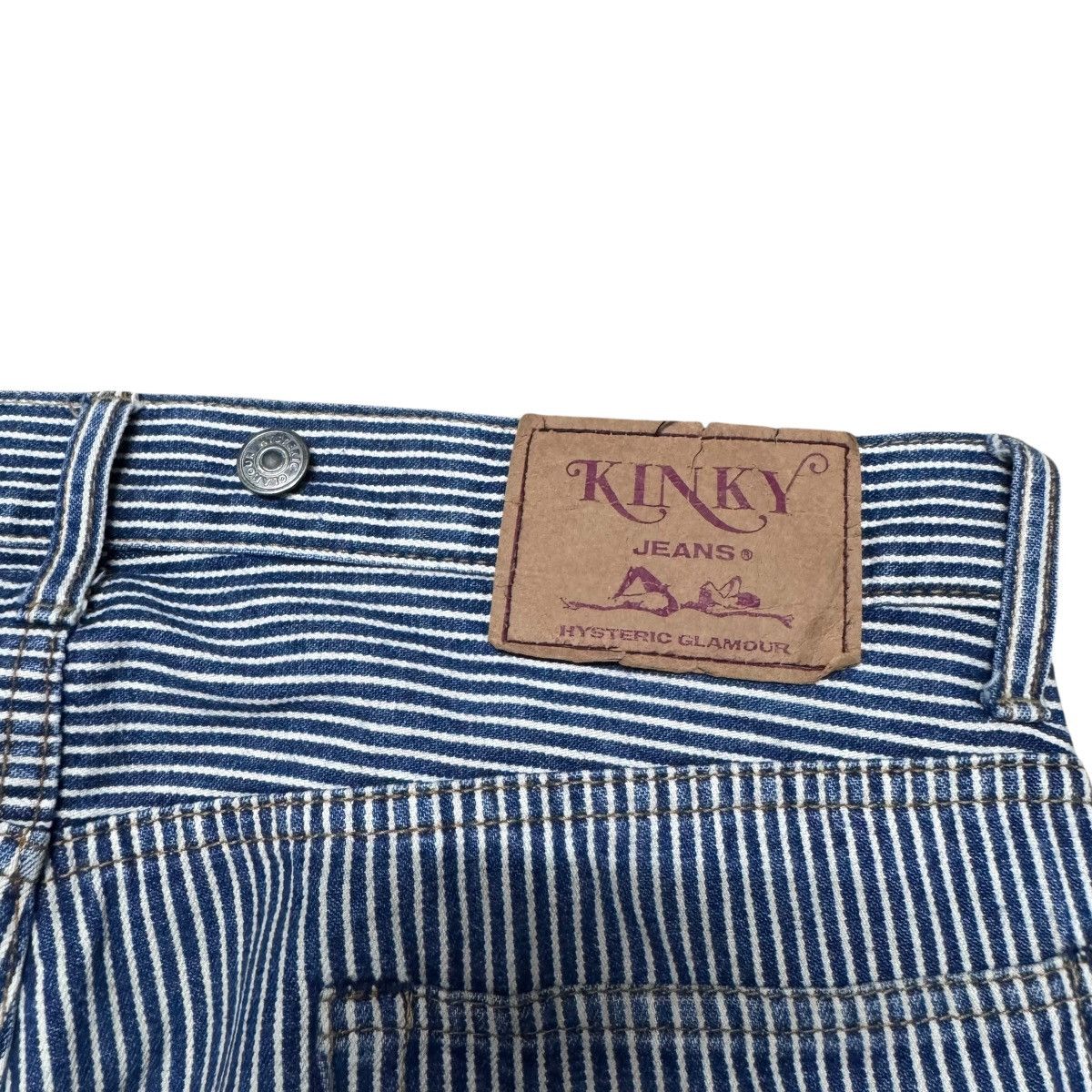 Hysteric Glamour Hysteric Glamour Kinky Hickory Striped Carpenter Pants Size US 32 / EU 48 - 12 Thumbnail