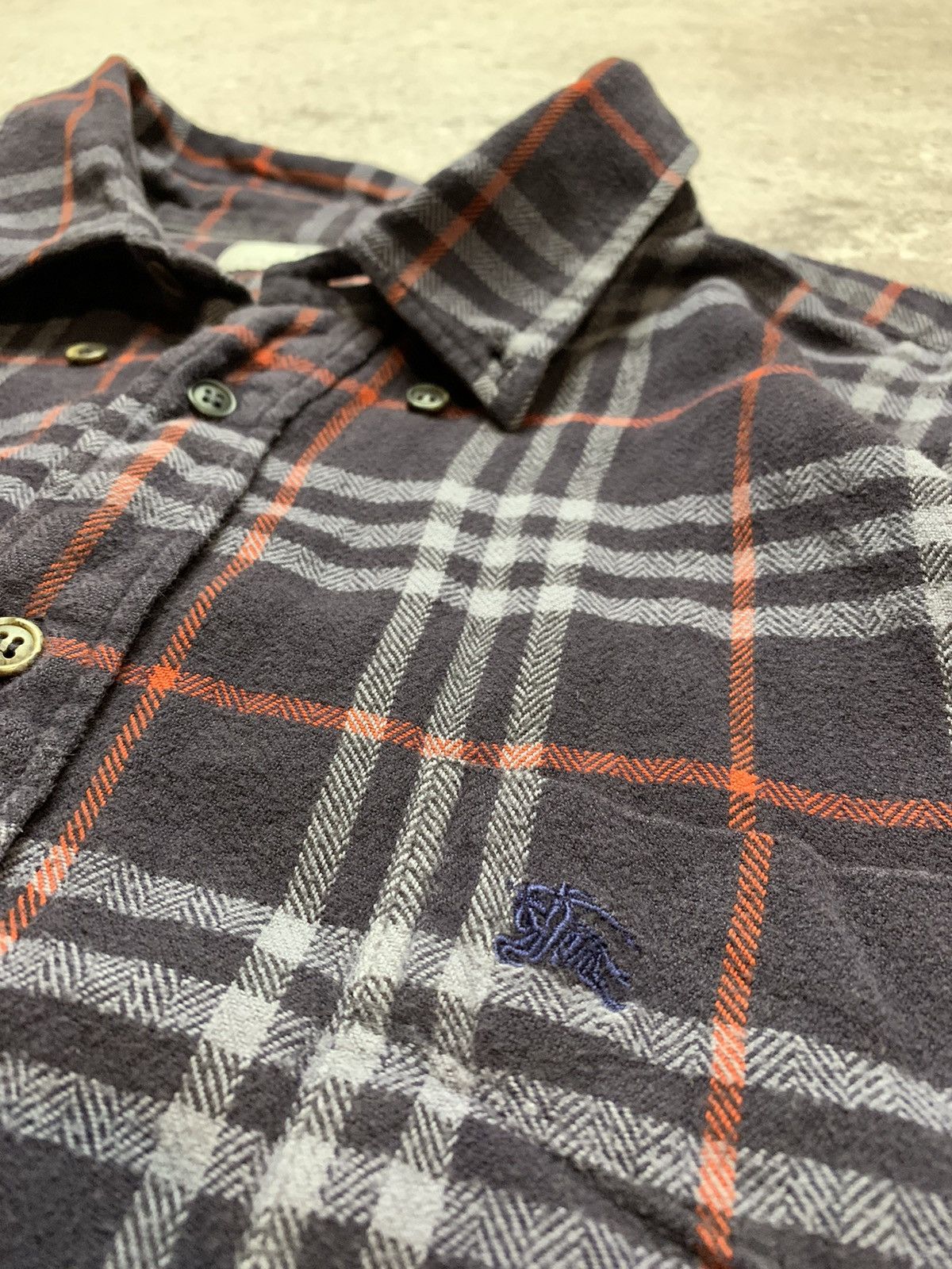 Burberry × Vintage Vintage Burberry Nova Check Button Up Shirt Size US XXL / EU 58 / 5 - 4 Thumbnail