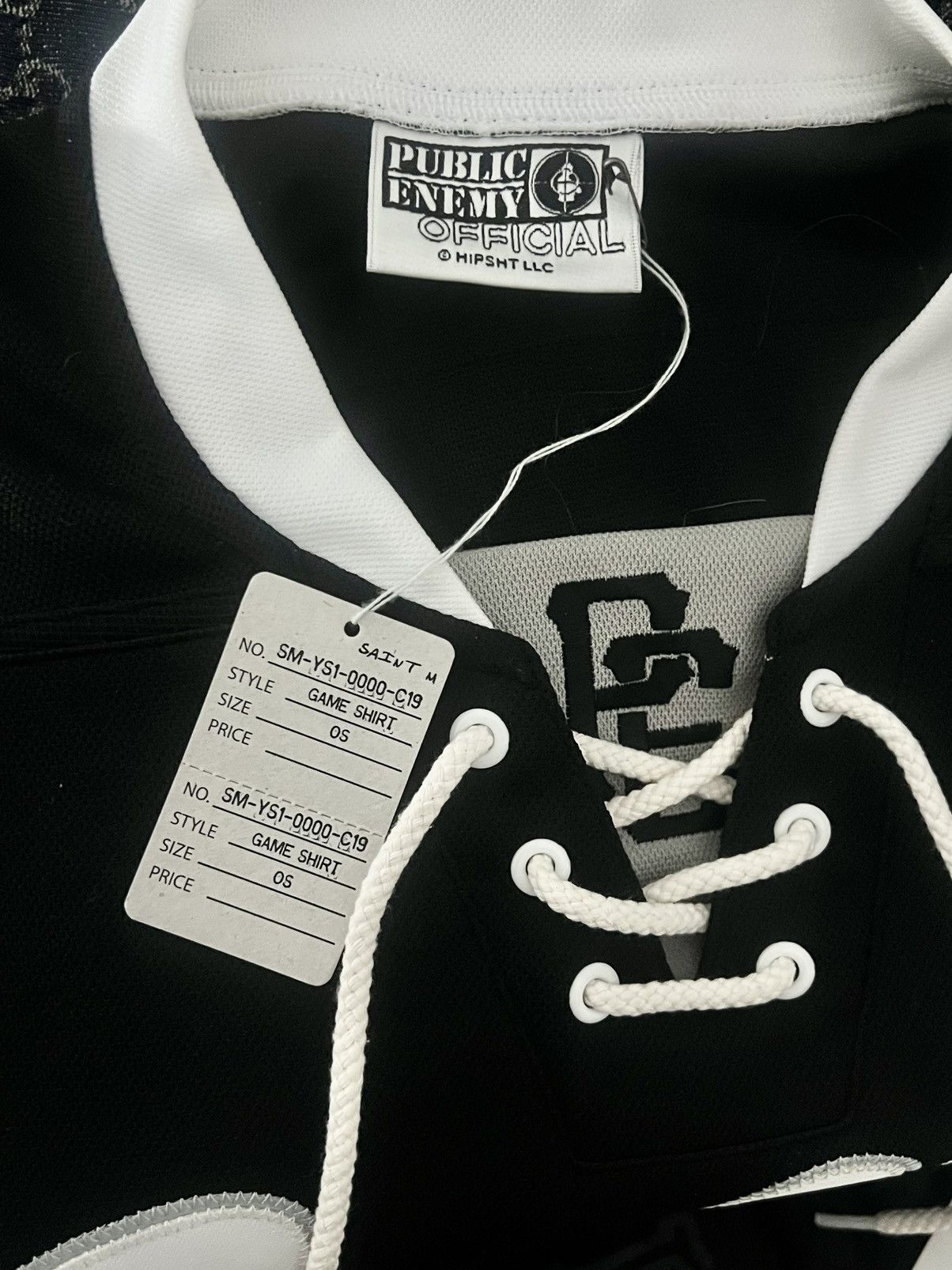 Public Enemy × Saint Michael NEW‼️SAINT MICHAEL Public Enemy Hockey jersey SM-YS1-0000-C19 Size US L / EU 52-54 / 3 - 5 Thumbnail