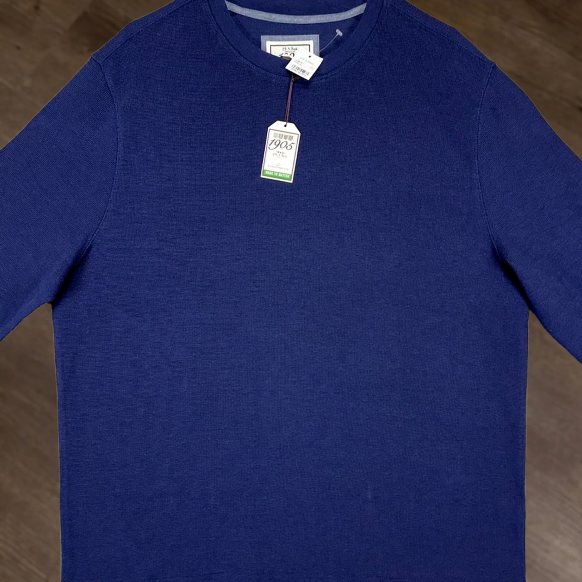 Jos. A. Bank Jos. A. Bank 1905 Crewneck Sweatshirt Mens XL Blue Tailored Fit Lightweight NEW Shirt Mens XL Blue Size US XL / EU 56 / 4 - 1 Thumbnail