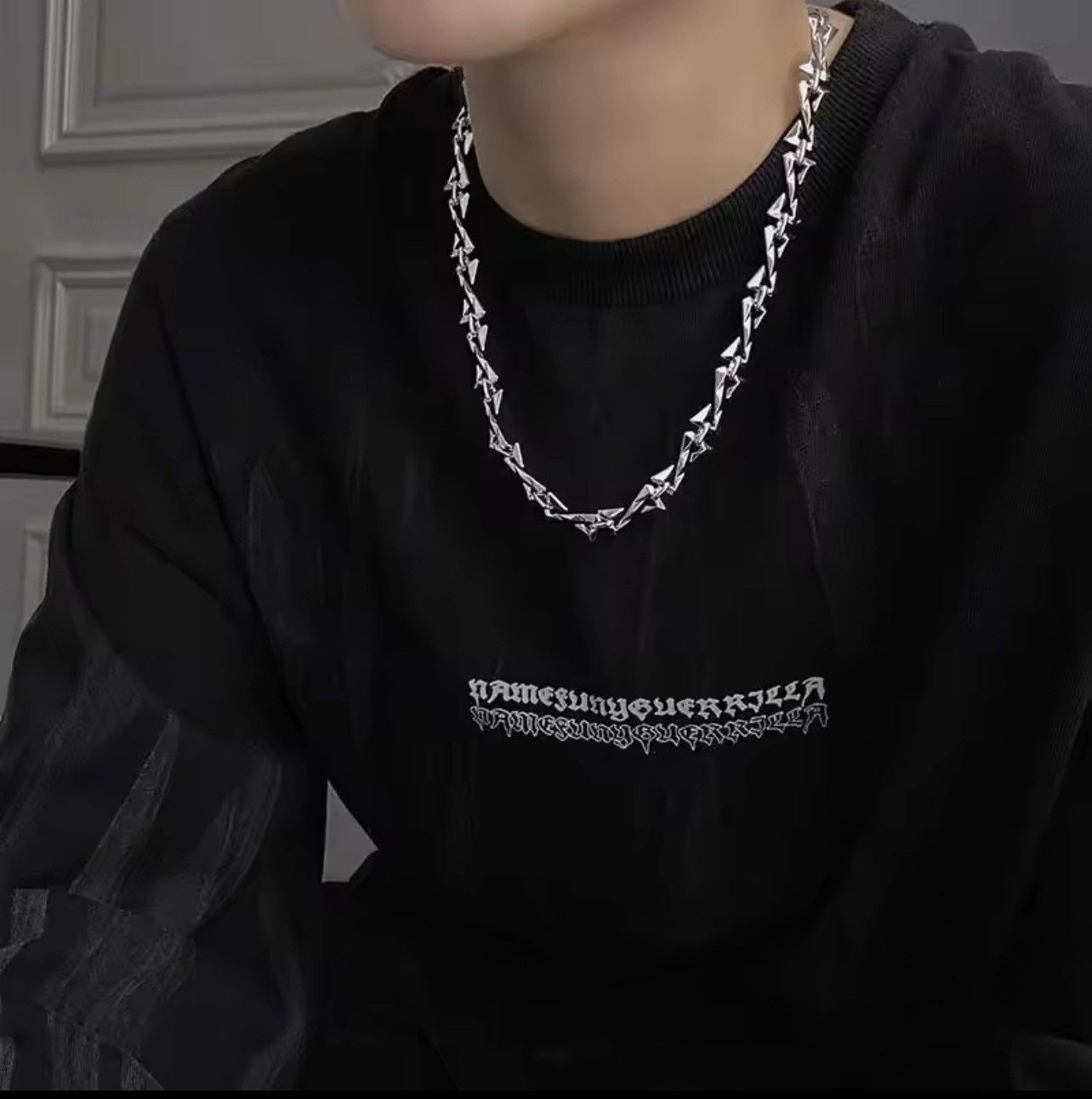 Jewelry Hip Hop Men Necklace in Silver
