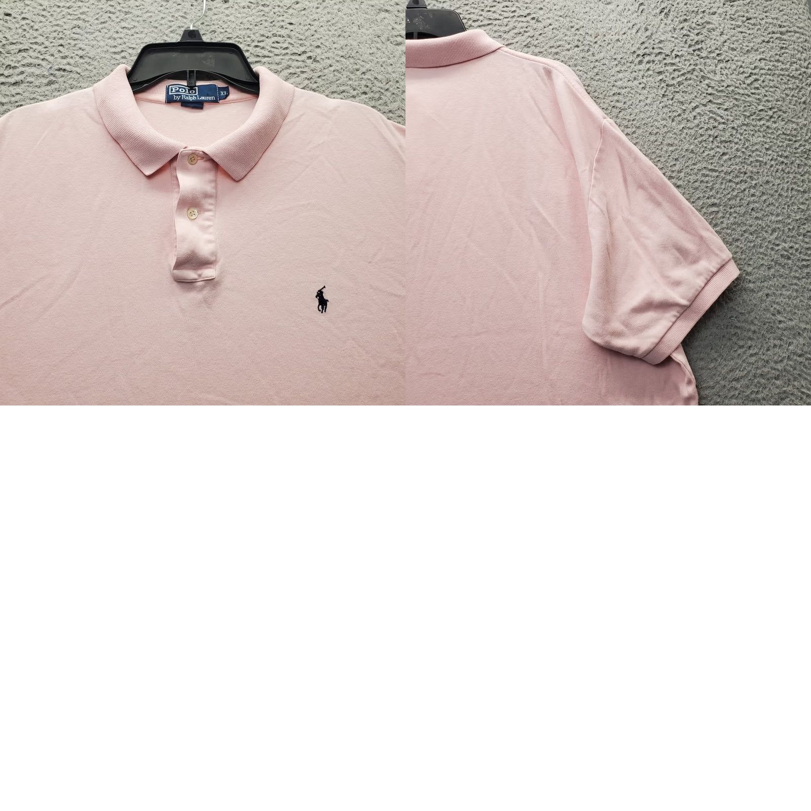 Polo Ralph Lauren VINTAGE Polo Ralph Lauren Polo Shirt Mens XL Pink High Low Slit Pony Logo Popover Size US XL / EU 56 / 4 - 8 Thumbnail