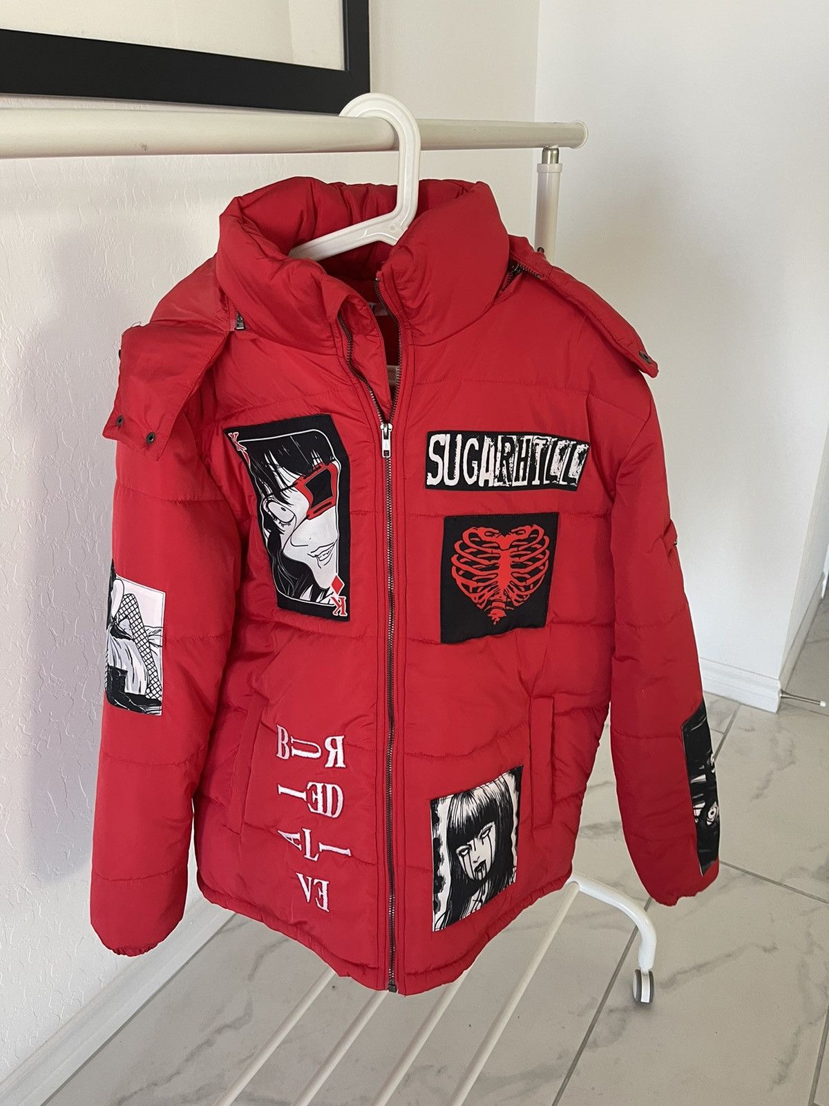 image of Sugarhill Buried Alive Puffer in Red, Men's (Size Large)