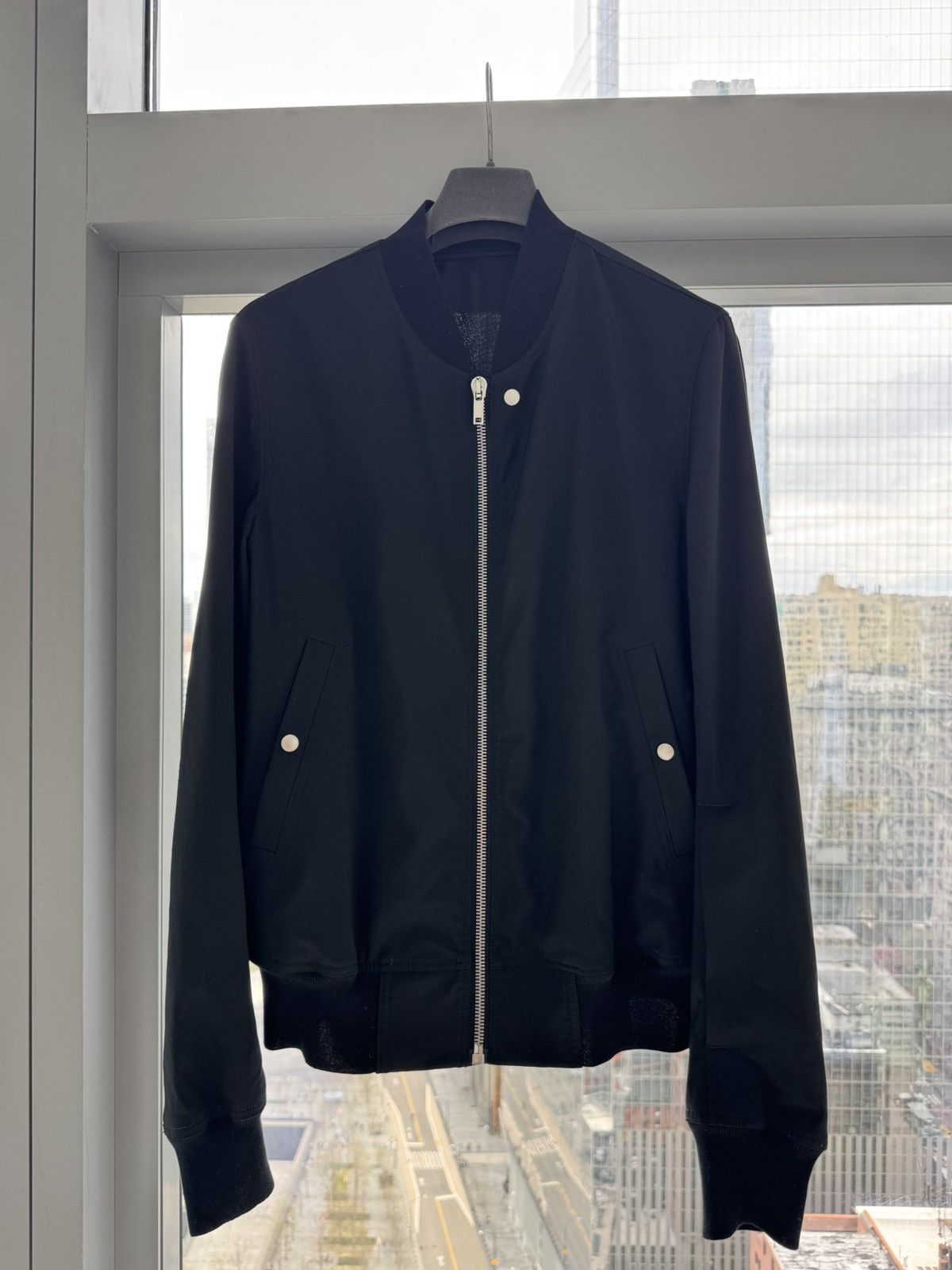 Rick Owens Rick Owens Black Classic Flight Bomber Jacket Size US M / EU 48-50 / 2 - 1 Thumbnail