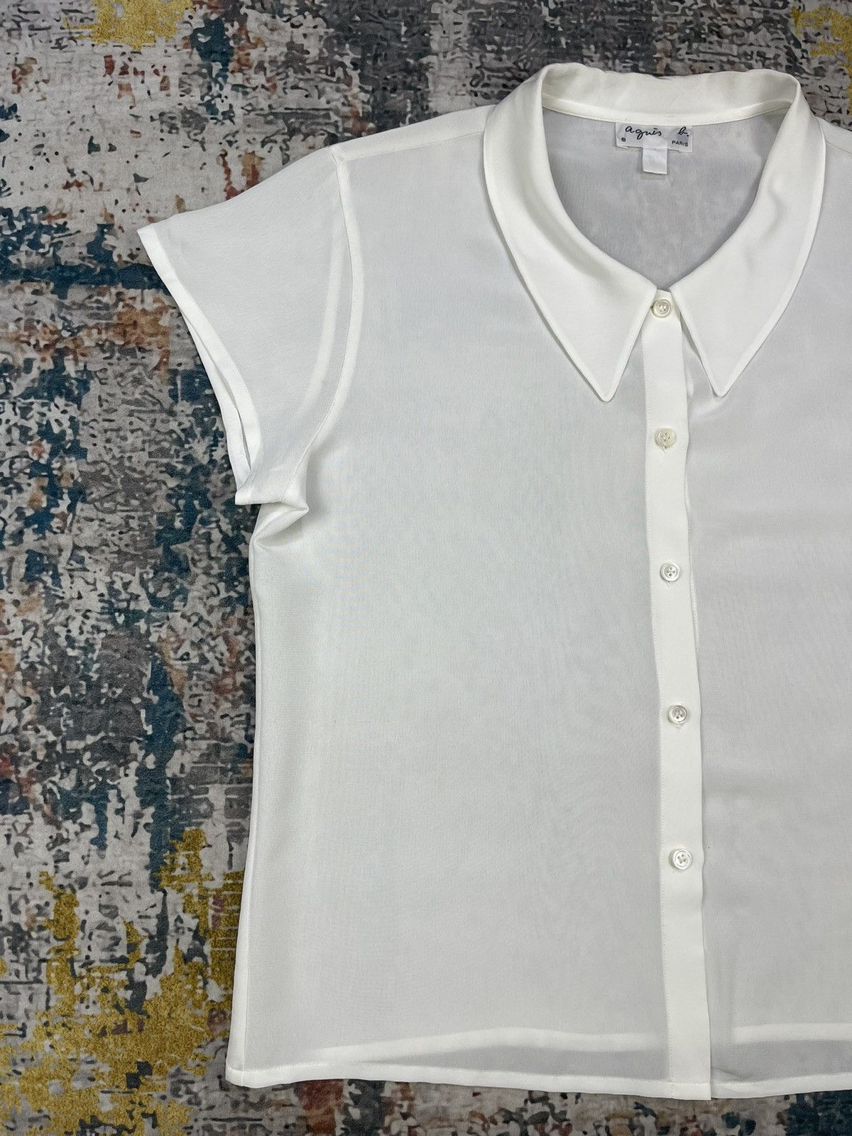 agnes b. Agnes B Chemise Off White Blouses Size M / US 6-8 / IT 42-44 - 3 Thumbnail