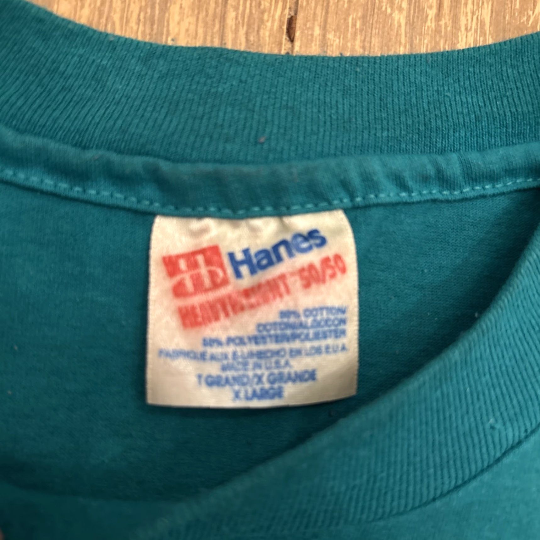 Hanes VINTAGE Hanes Goose Pond Scout Reservation T Shirt XL Teal Crew Neck Men Single Stitch BSA 90s-Event Size US XL / EU 56 / 4 - 3 Thumbnail