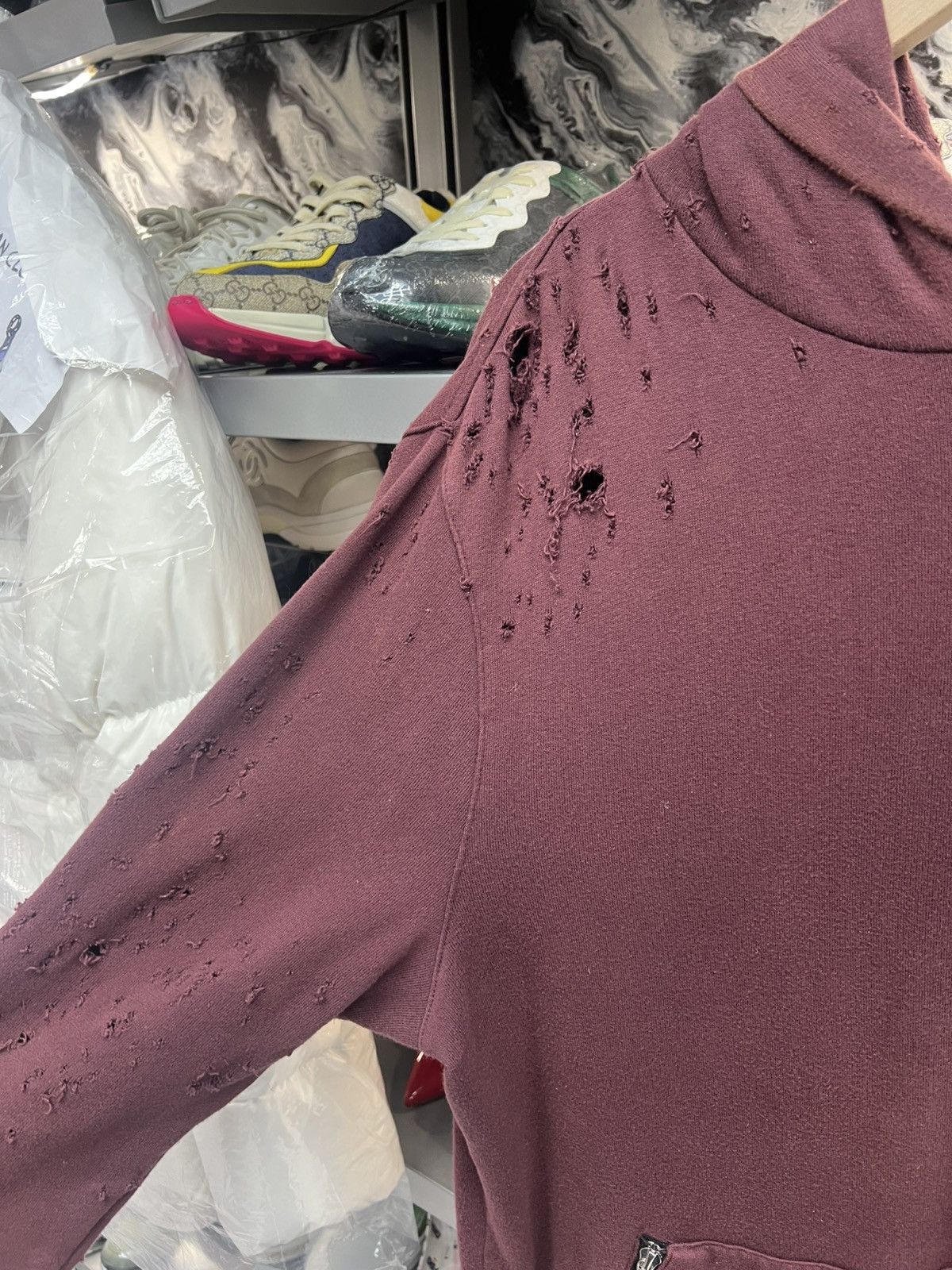 Amiri Amiri Ripped Hoodie Size US L / EU 52-54 / 3 - 3 Thumbnail