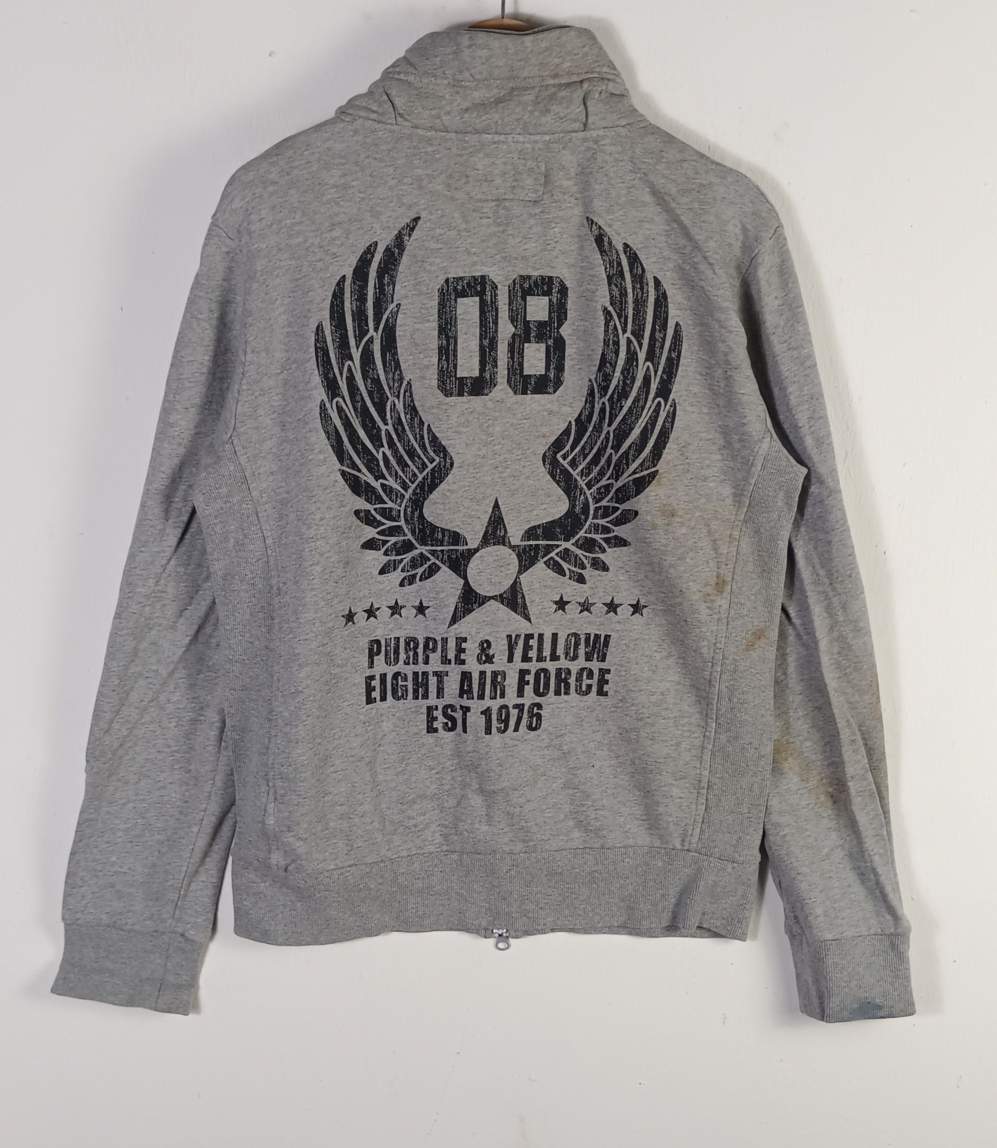 Japanese Brand Purples&Yellow Eight Air Force EST 1976 Size US XL / EU 56 / 4 - 1 Thumbnail