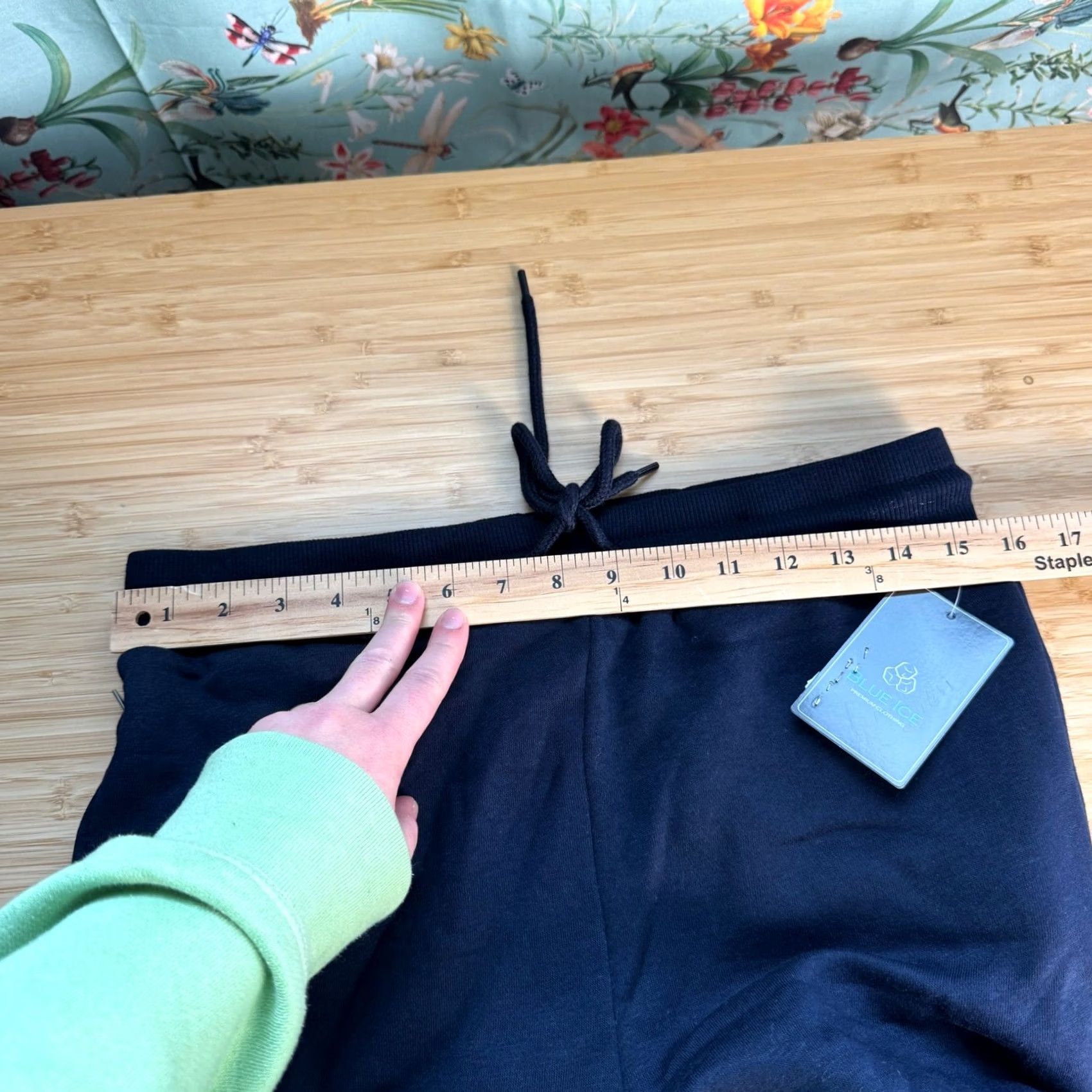 Vintage Blue Ice Mens Jogger Sweatpants Navy Fleece Pockets Zippered Drawstring Elastic Waist Regular Size S NWT Size US 29 - 6 Thumbnail