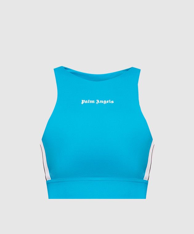 Palm Angels o1y1125 Tank Top in Azure/White Size XS / US 0-2 / IT 36-38 - 1 Thumbnail