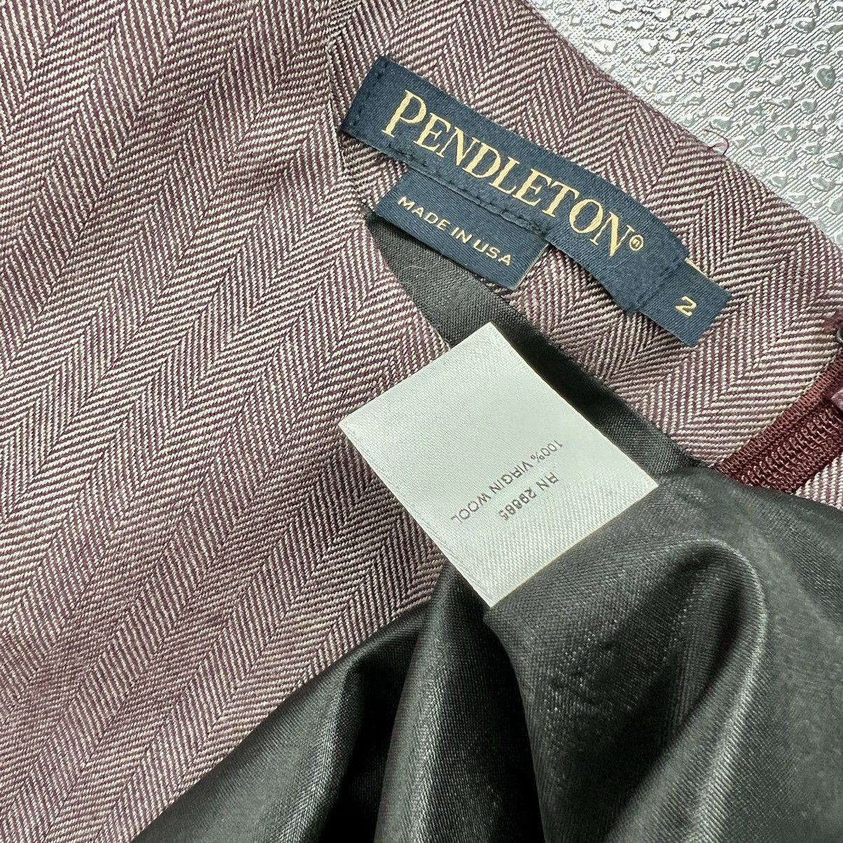 Pendleton Pendleton Ombre Virgin Wool Business Mini Dress Herringbone Size XS / US 0-2 / IT 36-38 - 7 Thumbnail