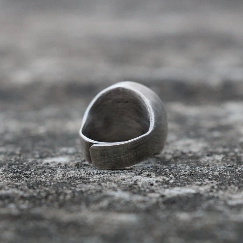 Carol Christian Poell Carol Christian Poell Distressed Silver Compass Ring Size ONE SIZE - 4 Thumbnail