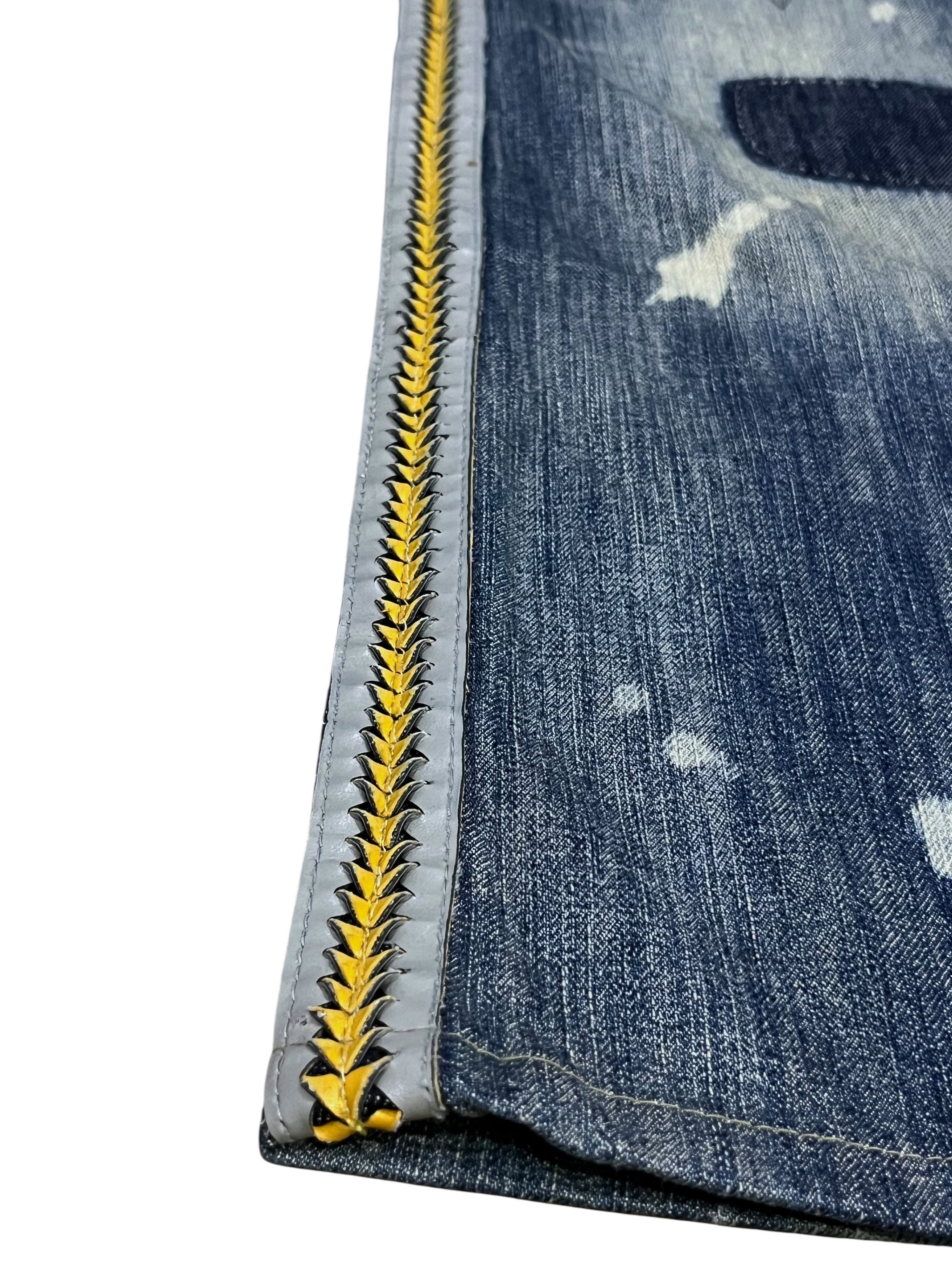 Parasuco PUNK FLARE🔥PARASUCO DENIM LEGEND Distressed Tribal Jeans💥 Size US 33 - 7 Thumbnail