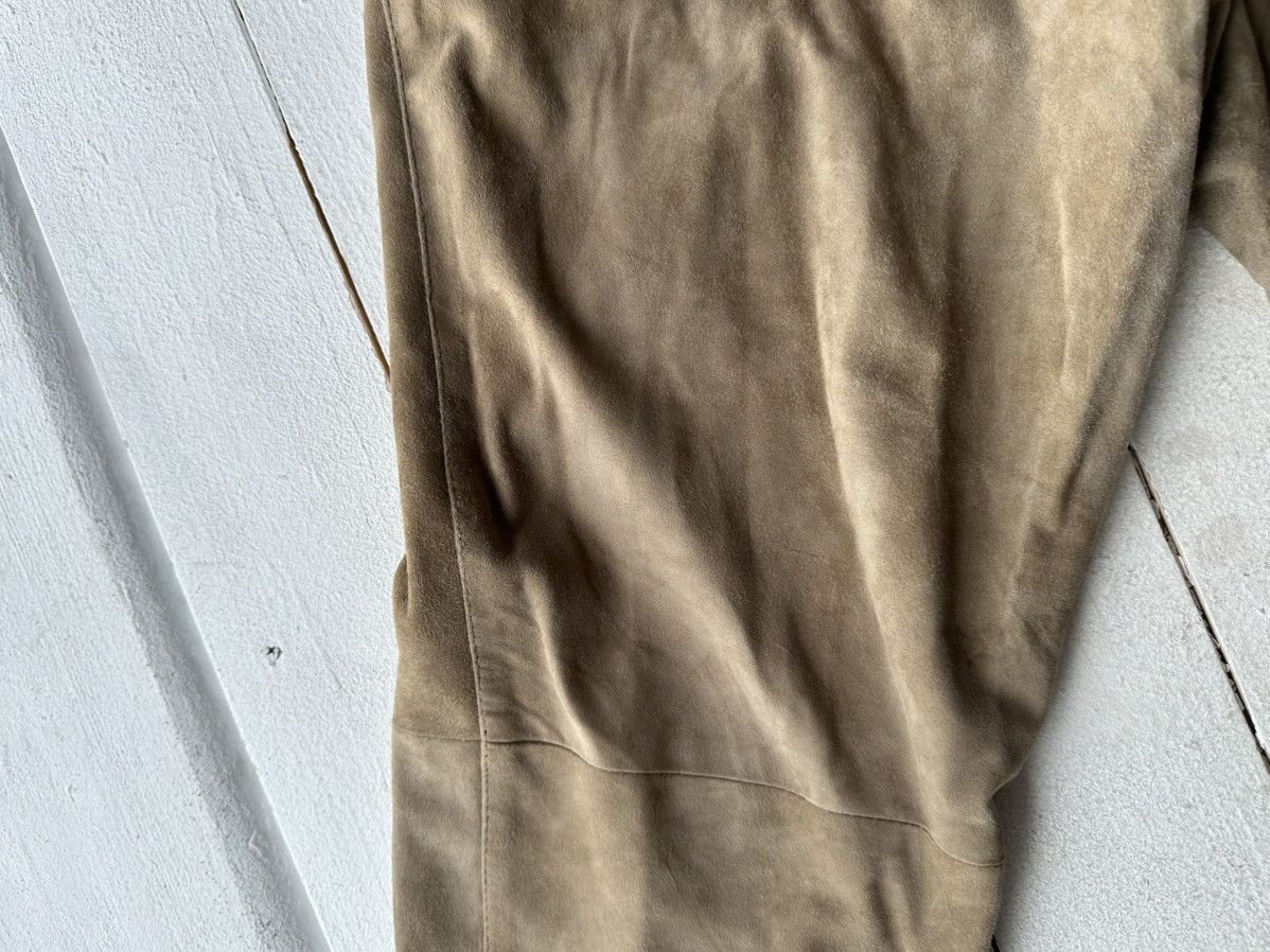 Leather 🚨Vintage leather pants motorcycles BROWN LUXURY Y2K Size 26" / US 2 / IT 38 - 14 Thumbnail