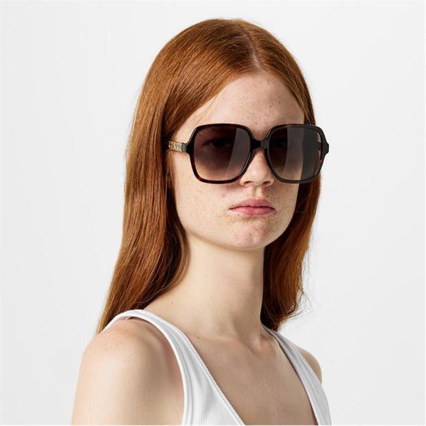 Gucci Unisex Logo Oversized Sunglasses Size ONE SIZE - 2 Thumbnail