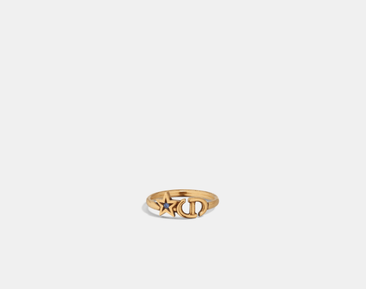 Dior o1w1db10126 R2228W Size : OS / Charms Ring in Gold/Blue Size ONE SIZE - 3 Thumbnail