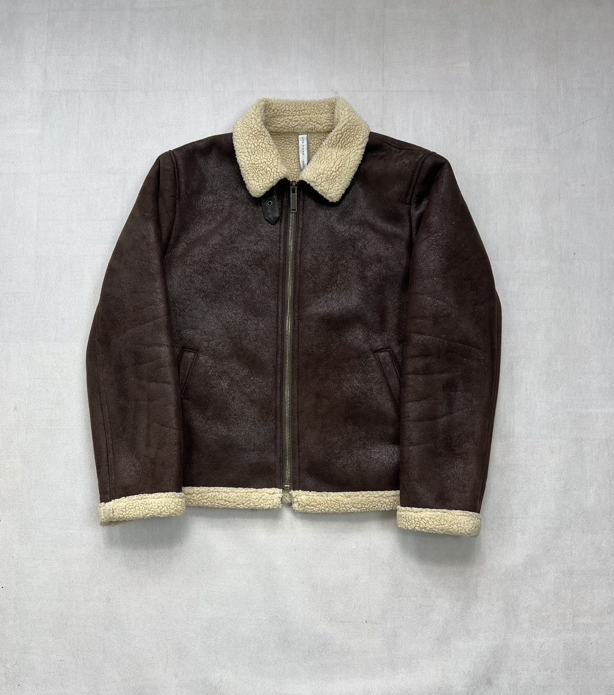 Zara Jacket Zara Man fur collar flying brown great Size US L / EU 52-54 / 3 - 1 Thumbnail