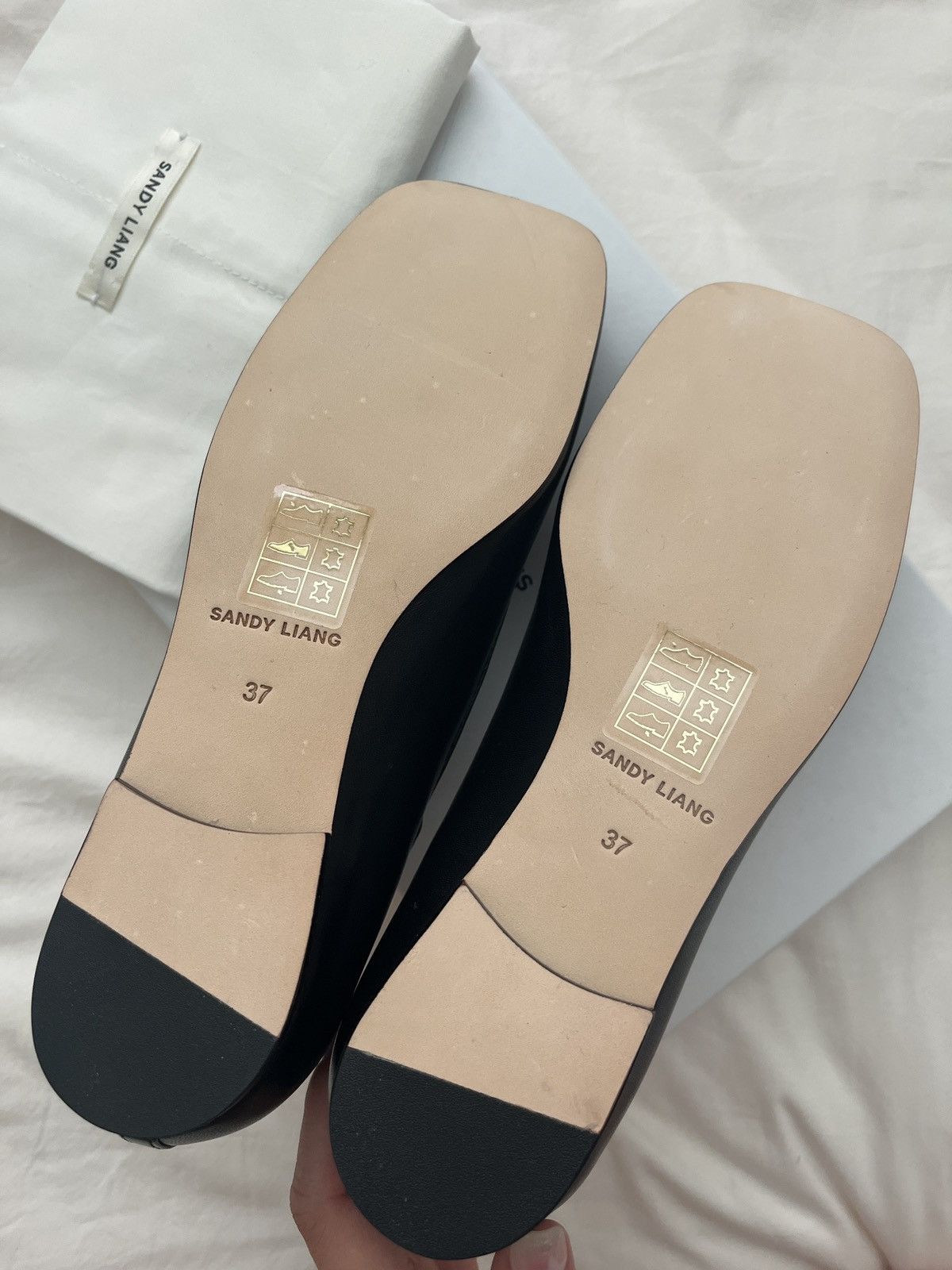 Sandy Liang Criss Cross Ballet Flats Size US 7 / IT 37 - 3 Thumbnail