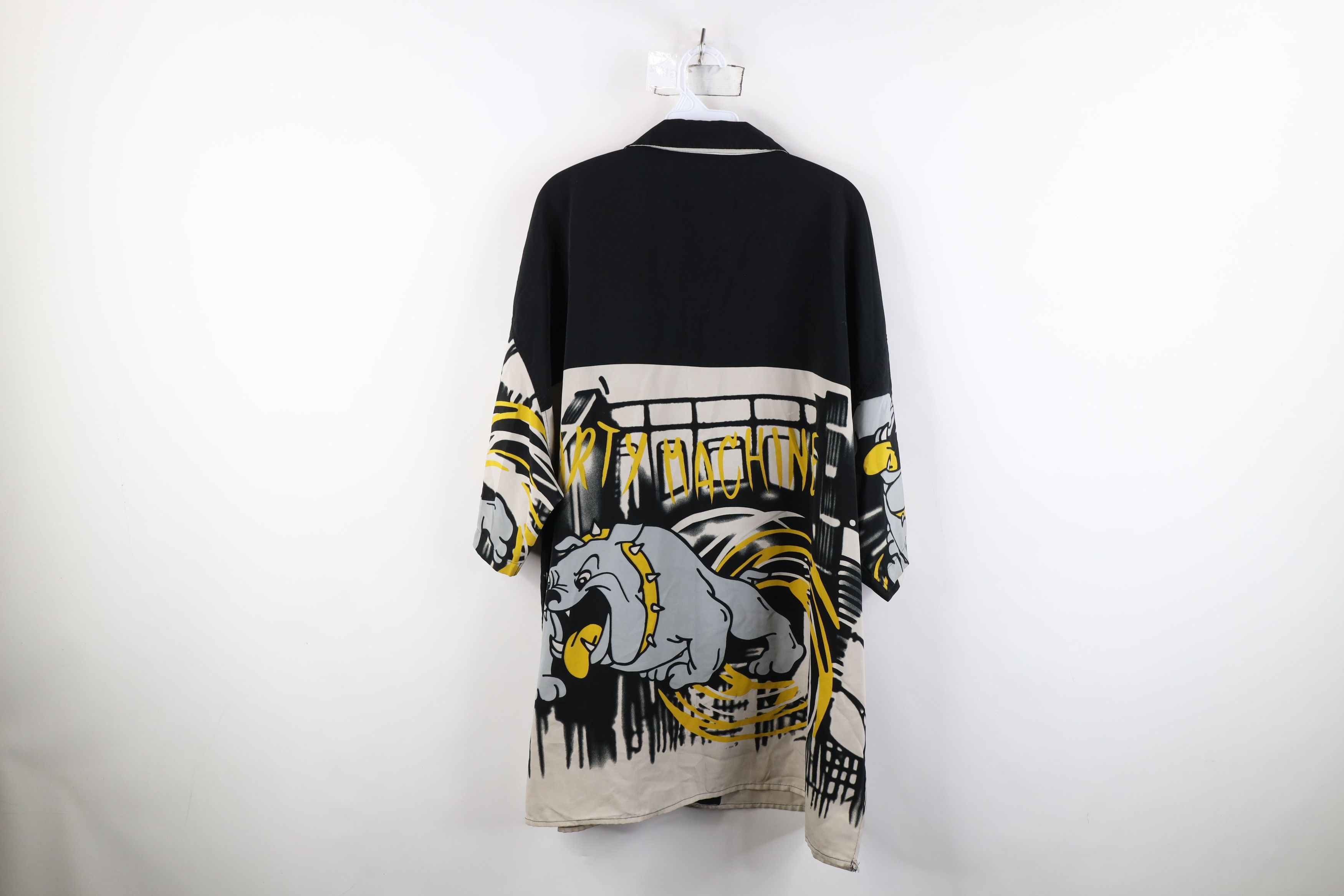 Vintage Vintage 90s Y2K Streetwear Party Machine Baggy Button Shirt Size US XXL / EU 58 / 5 - 12 Thumbnail