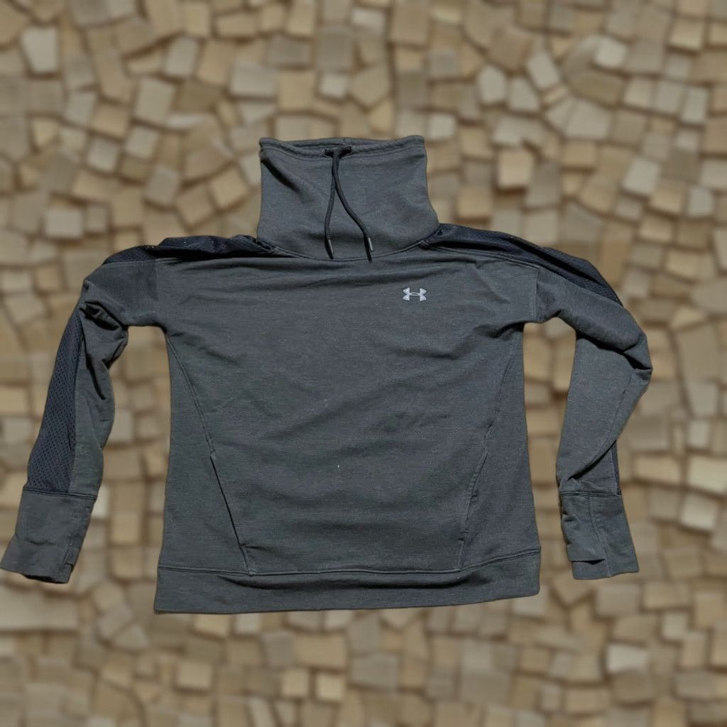 Under Armour Under armour Sweatshirt, Women's Size Small, Black, Long Sleeve, Turtleneck, Pullover, Casual Ladies S Black Modern Spring Fall, Womens Size S / US 4 / IT 40 - 1 Thumbnail