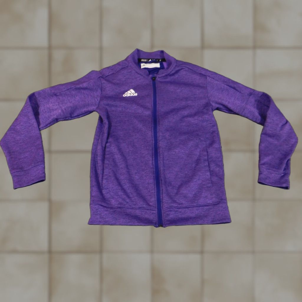 Adidas Adidas Sweatshirt Womens Small Purple Climate Full Zip Active Stretch Logo Shirt Size S / US 4 / IT 40 - 1 Thumbnail