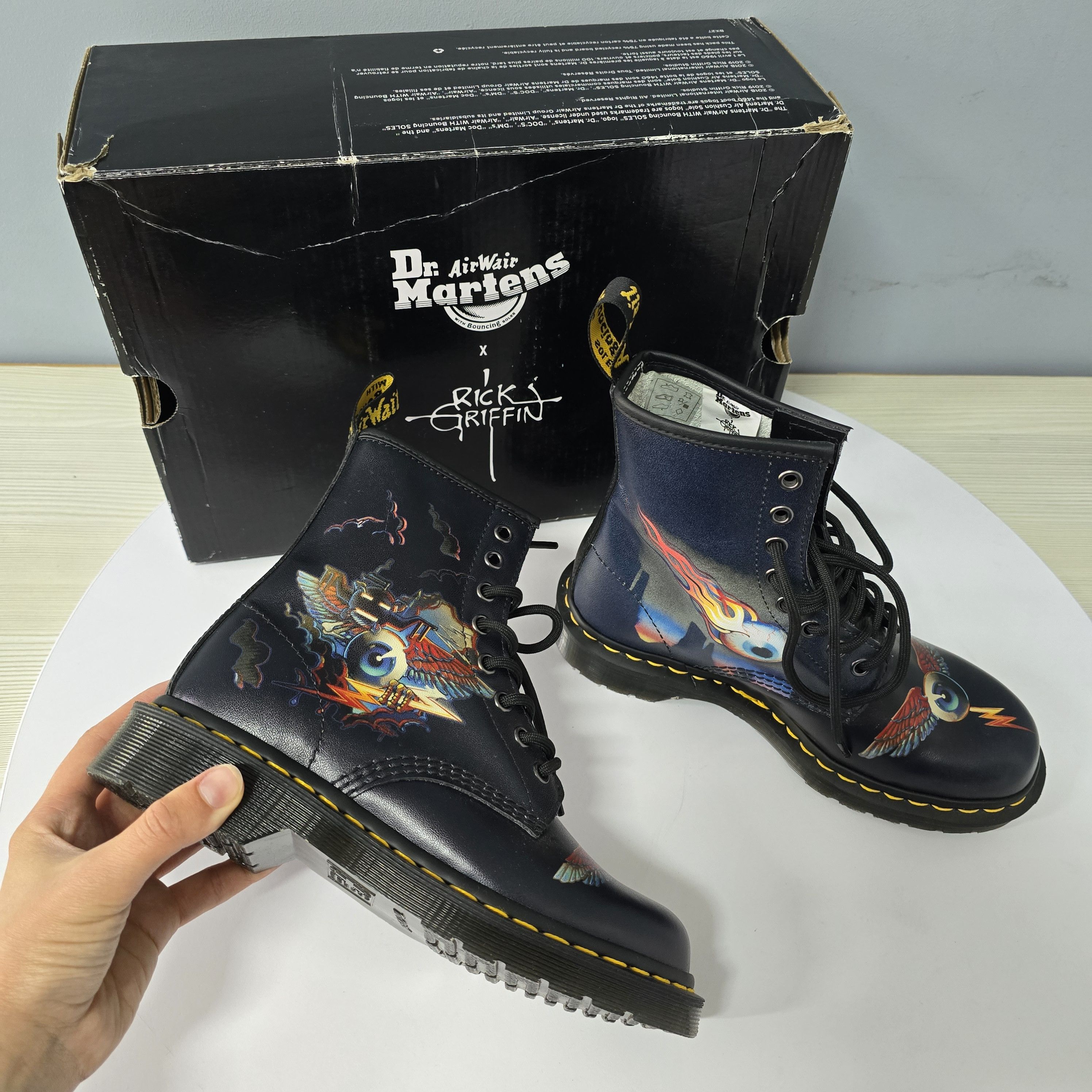 Dr. Martens Dr Martens 1460 x Rick Griffin Size US 6 / IT 36 - 3 Thumbnail