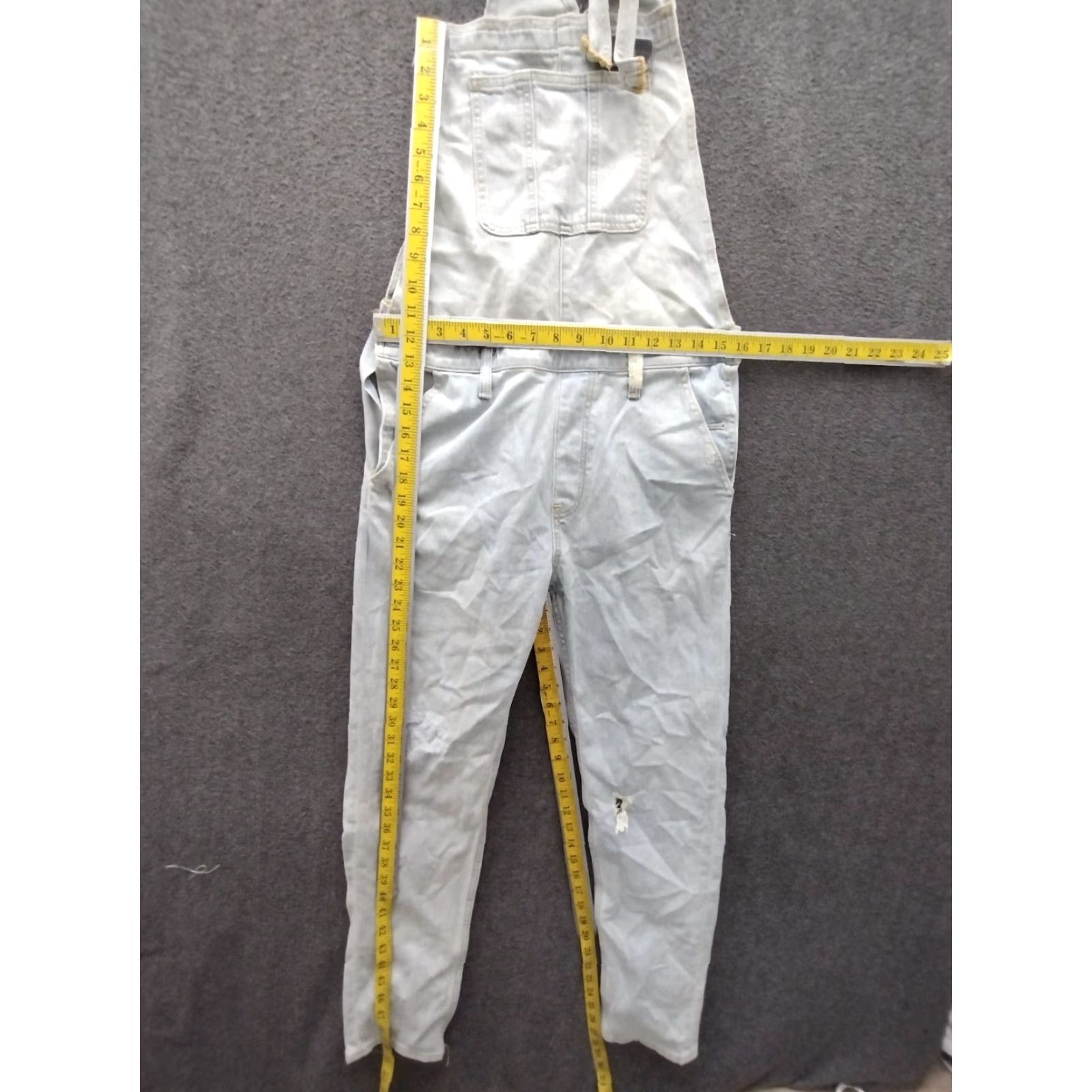 Vintage VINTAGE Unbranded Overalls Jumpsuit Women's Blue White 70s Hippy 32x28 Casual Mens or Womens? Size 24" / US 00 / IT 34 - 5 Thumbnail